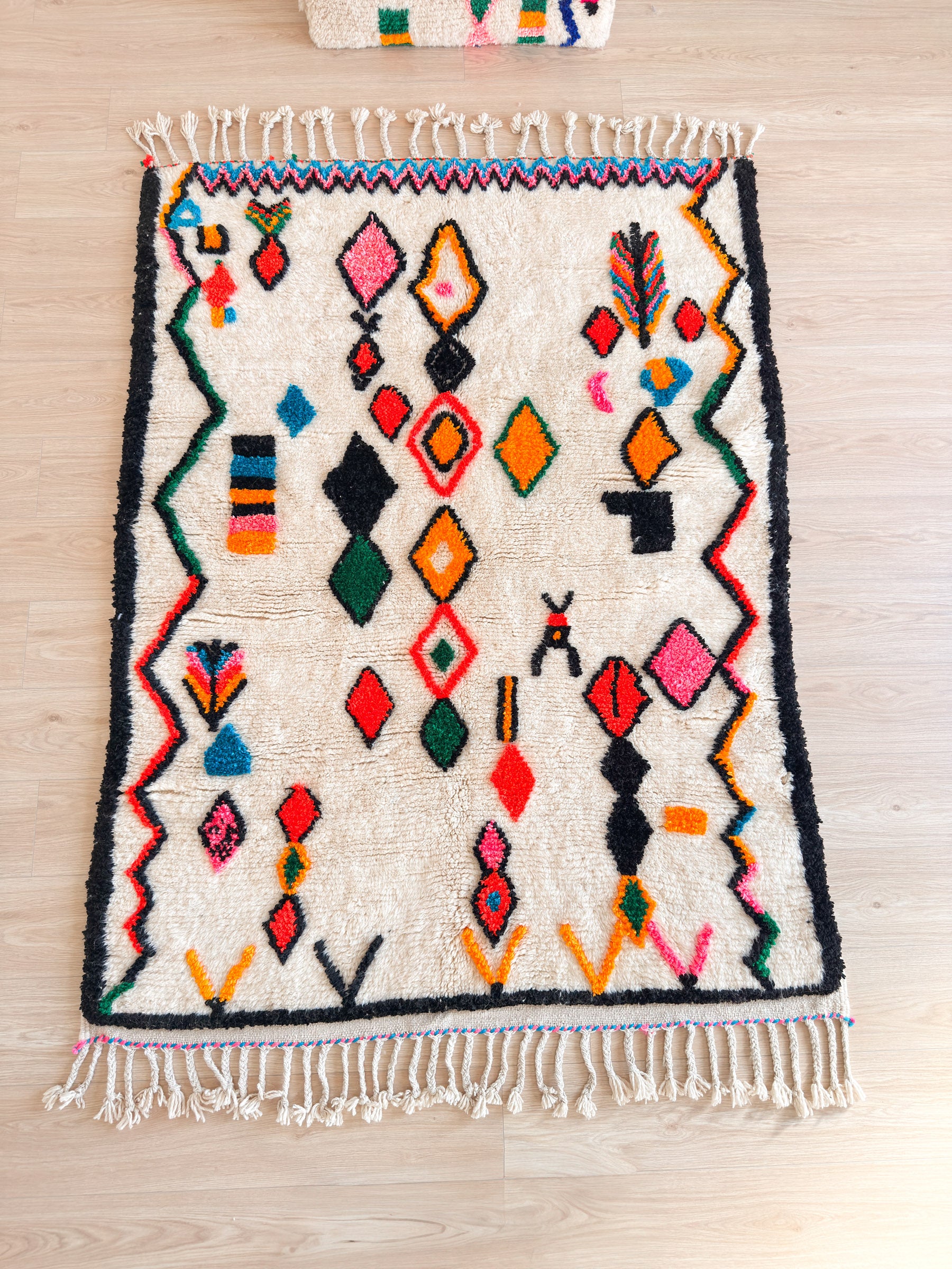 Colorful Berber rug 147 x 223 cm - No. 2417