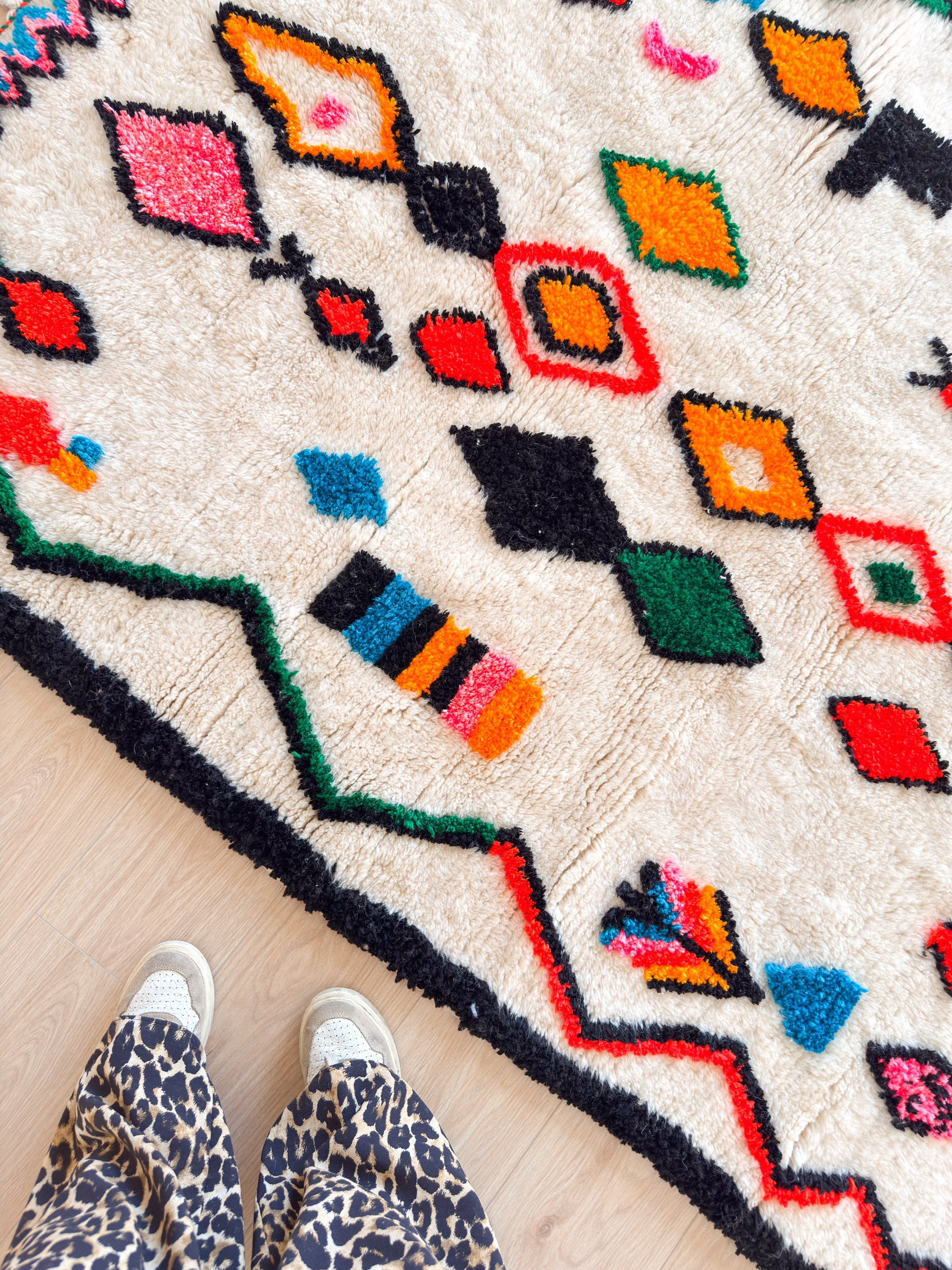 Colorful Berber rug 147 x 223 cm - No. 2417