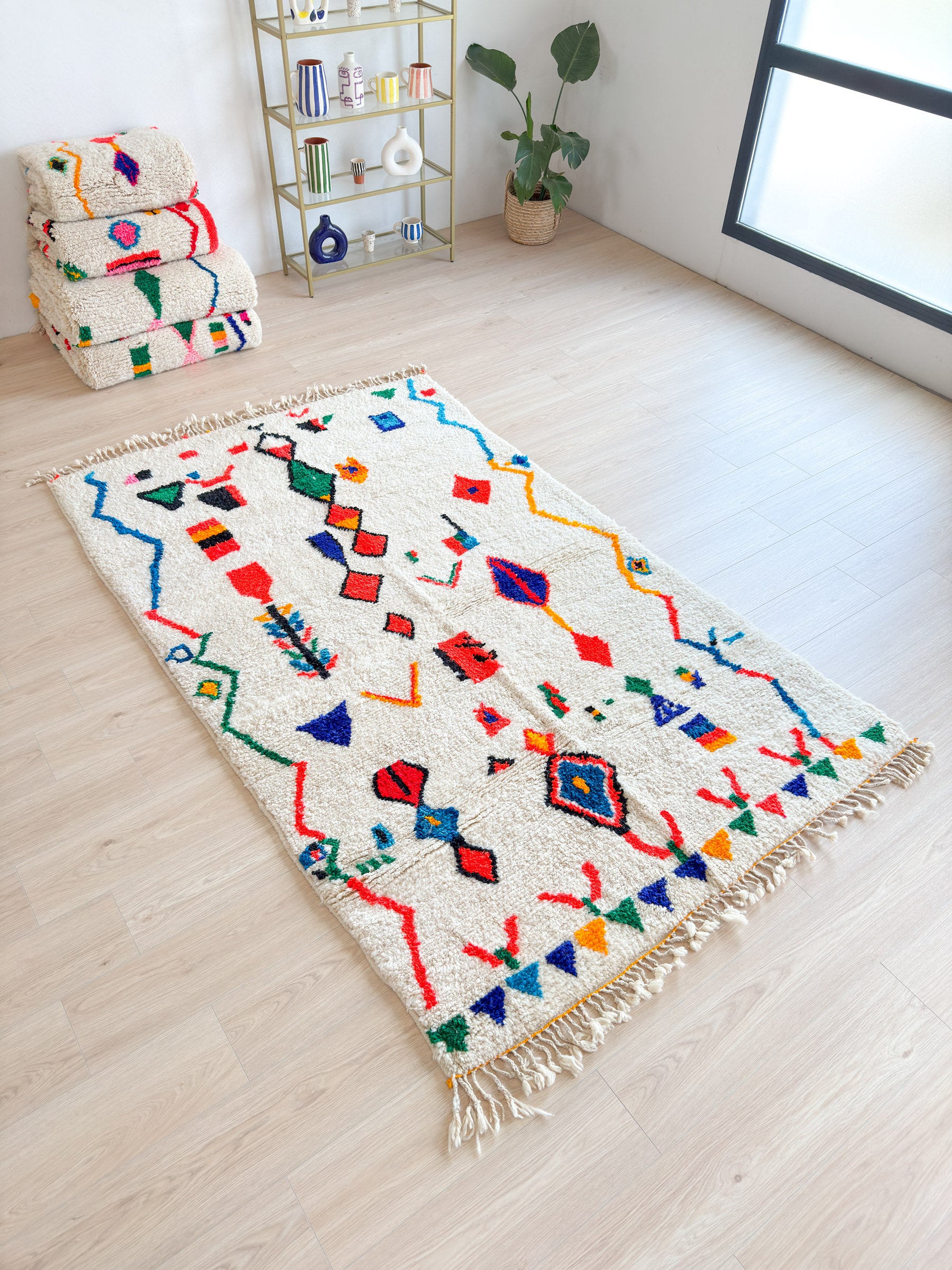 Tapis berbère coloré - n°1506