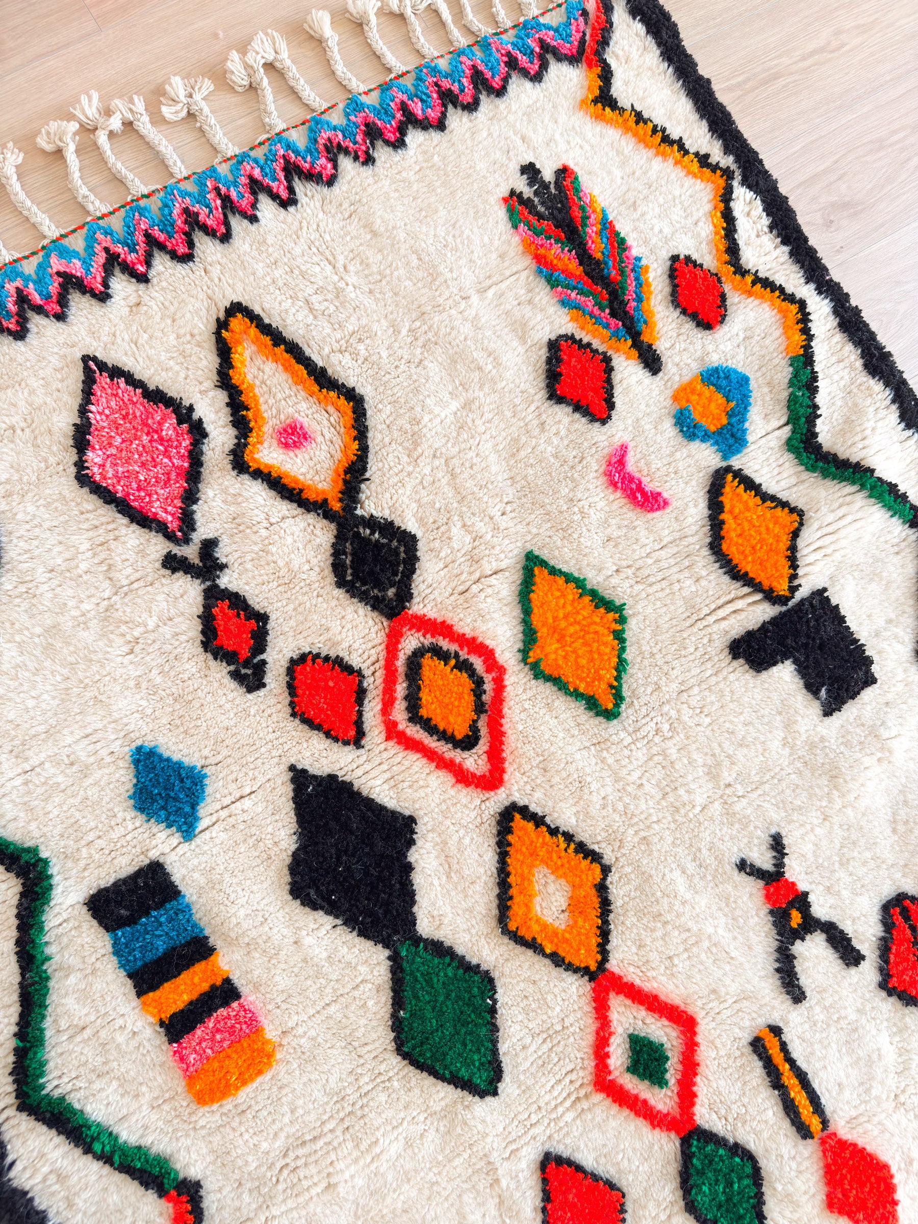 Colorful Berber rug 147 x 223 cm - No. 2417