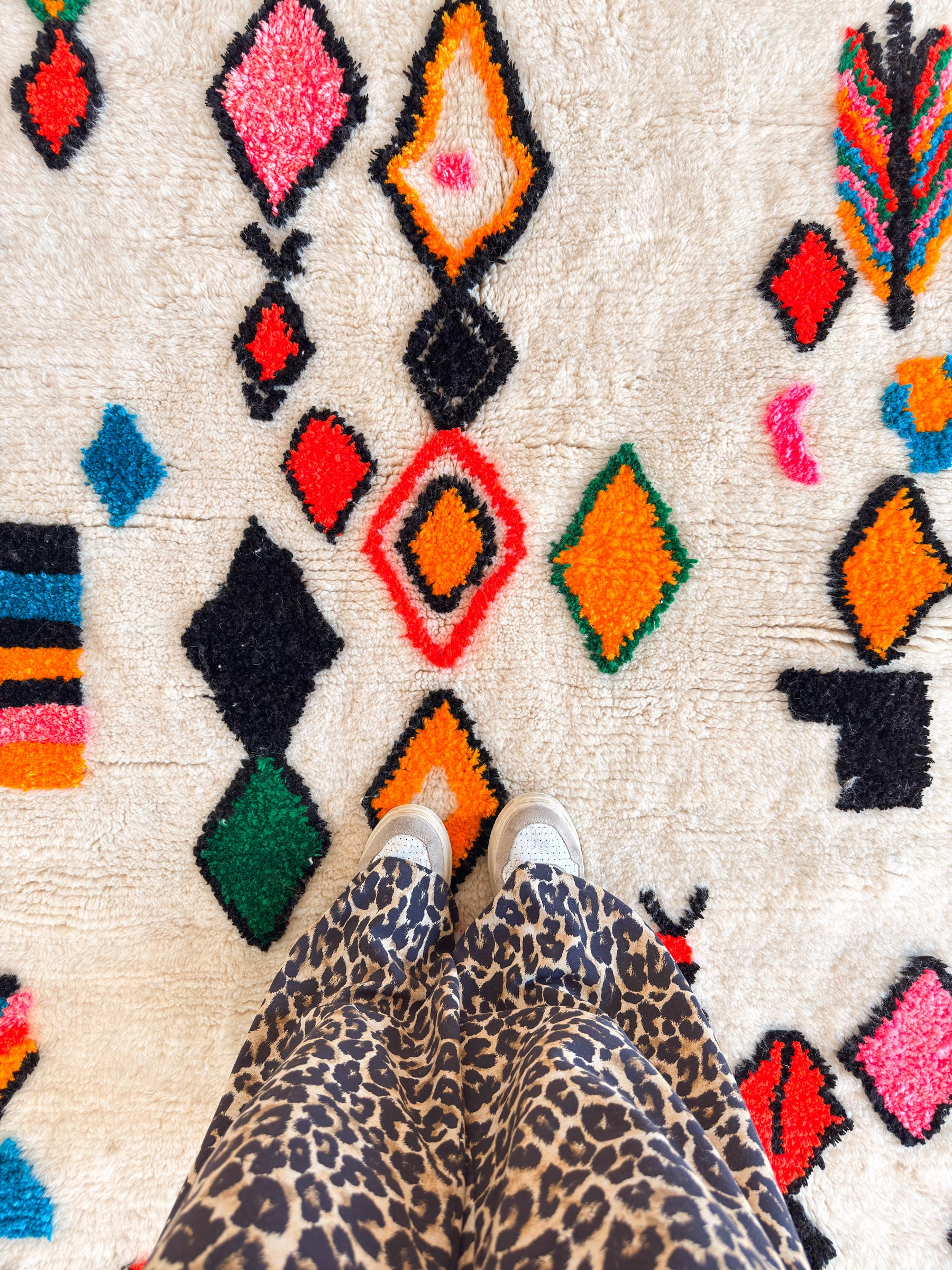 Colorful Berber rug 147 x 223 cm - No. 2417