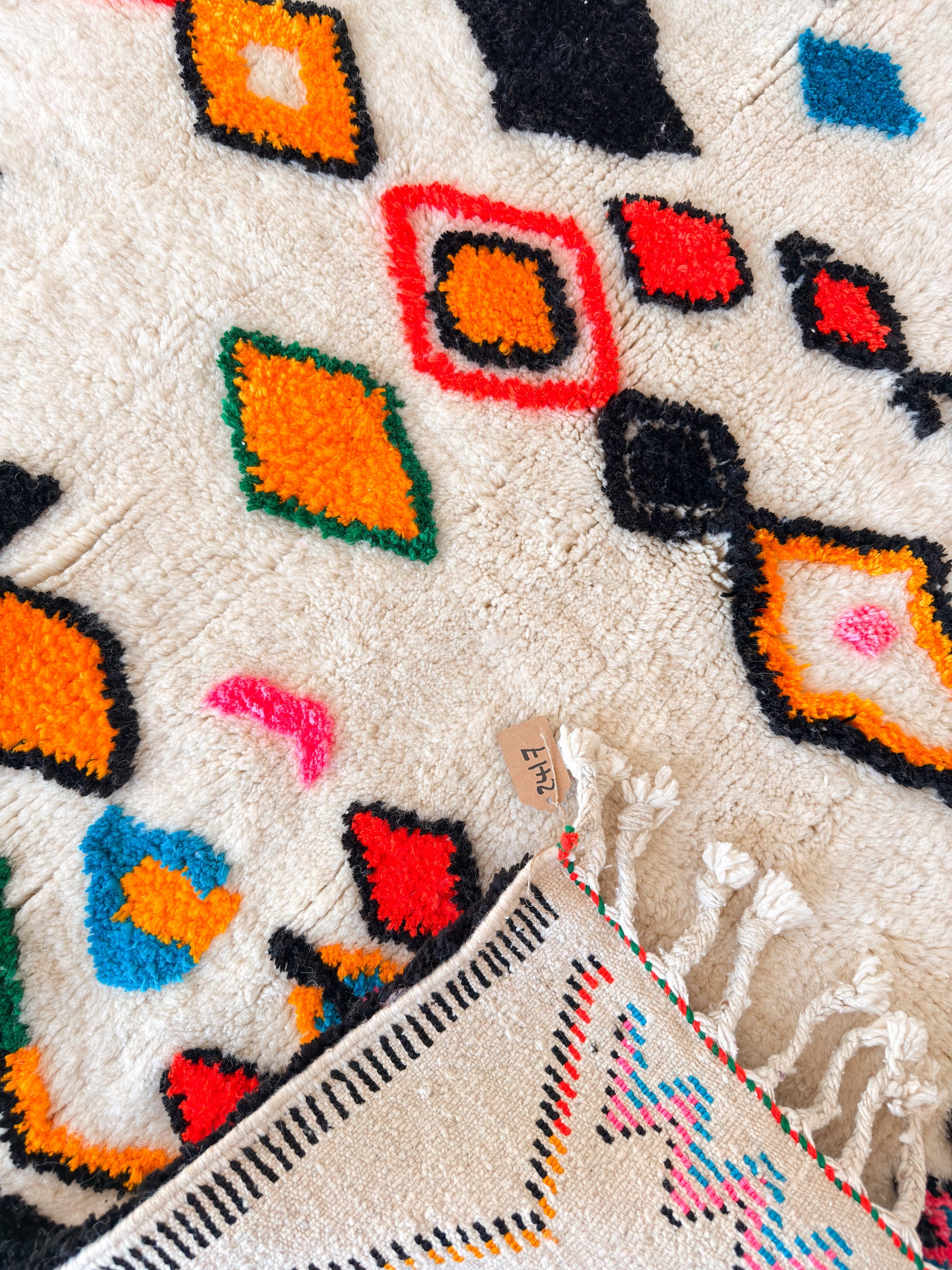 Colorful Berber rug 147 x 223 cm - No. 2417