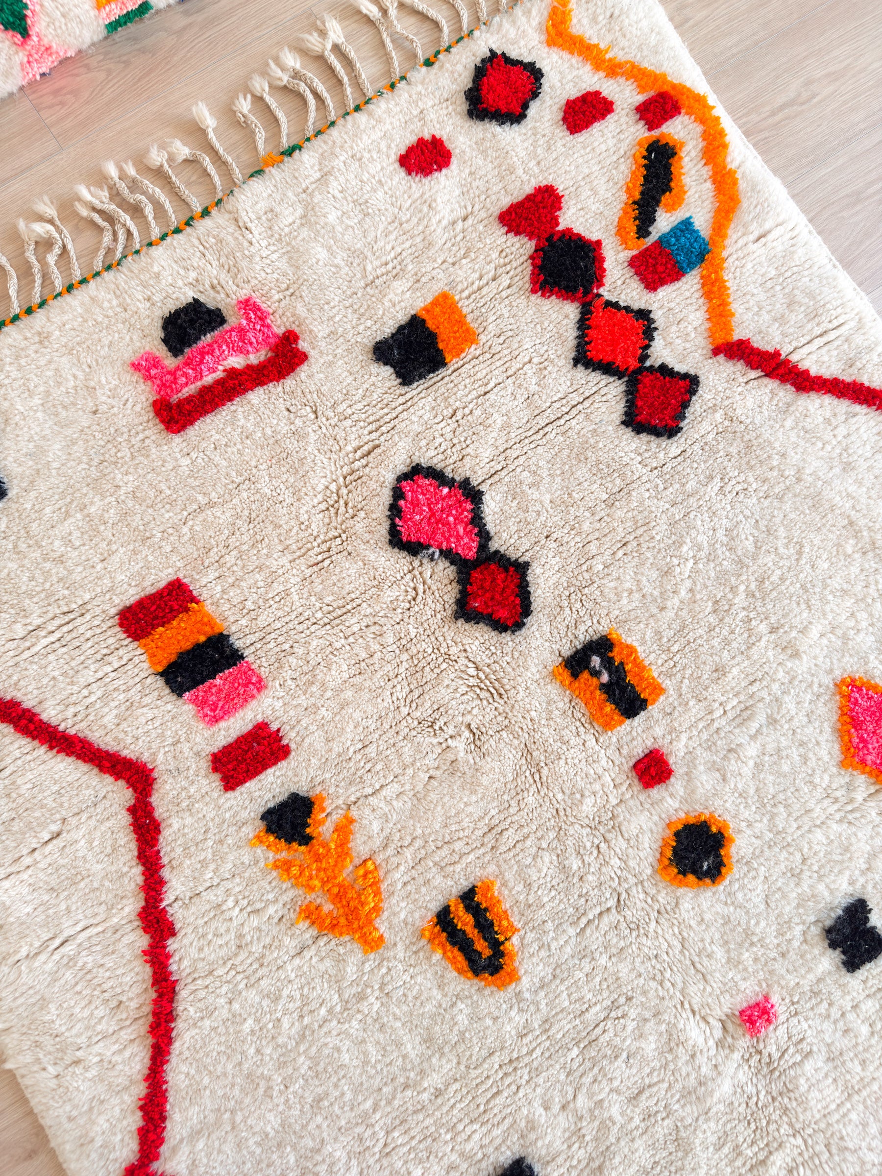 Bunter Berberteppich 147 x 217 cm - Nr. 2443