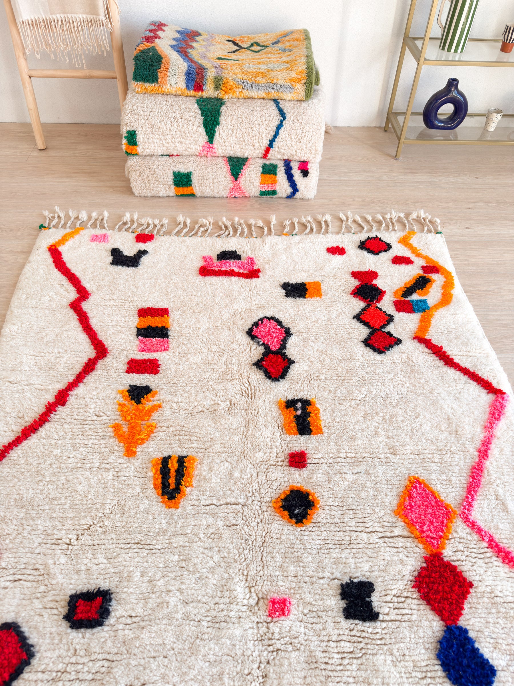 Färgglad berbermatta 147 x 217 cm - n°2443