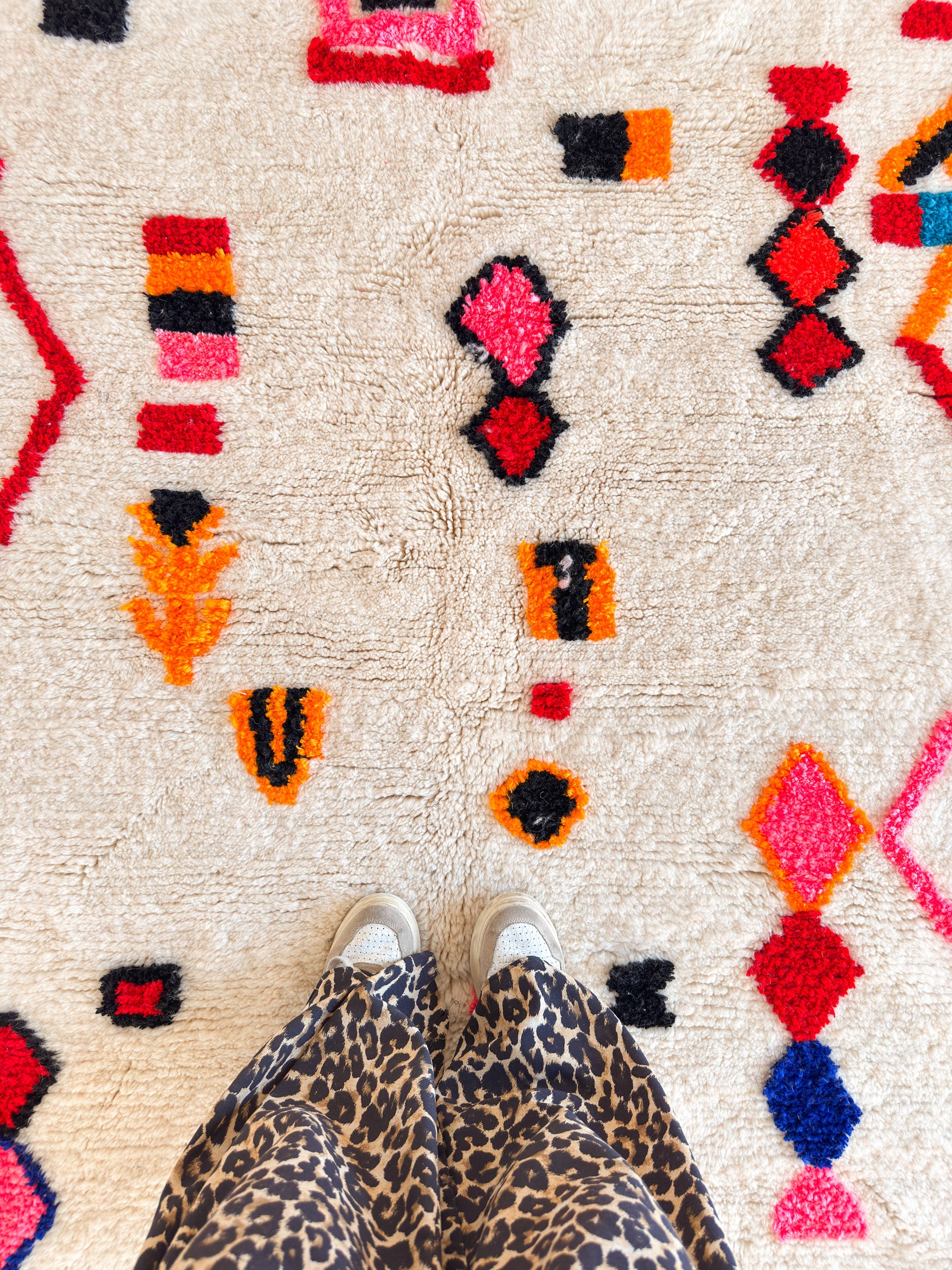 Colorful Berber rug 147 x 217 cm - No. 2443