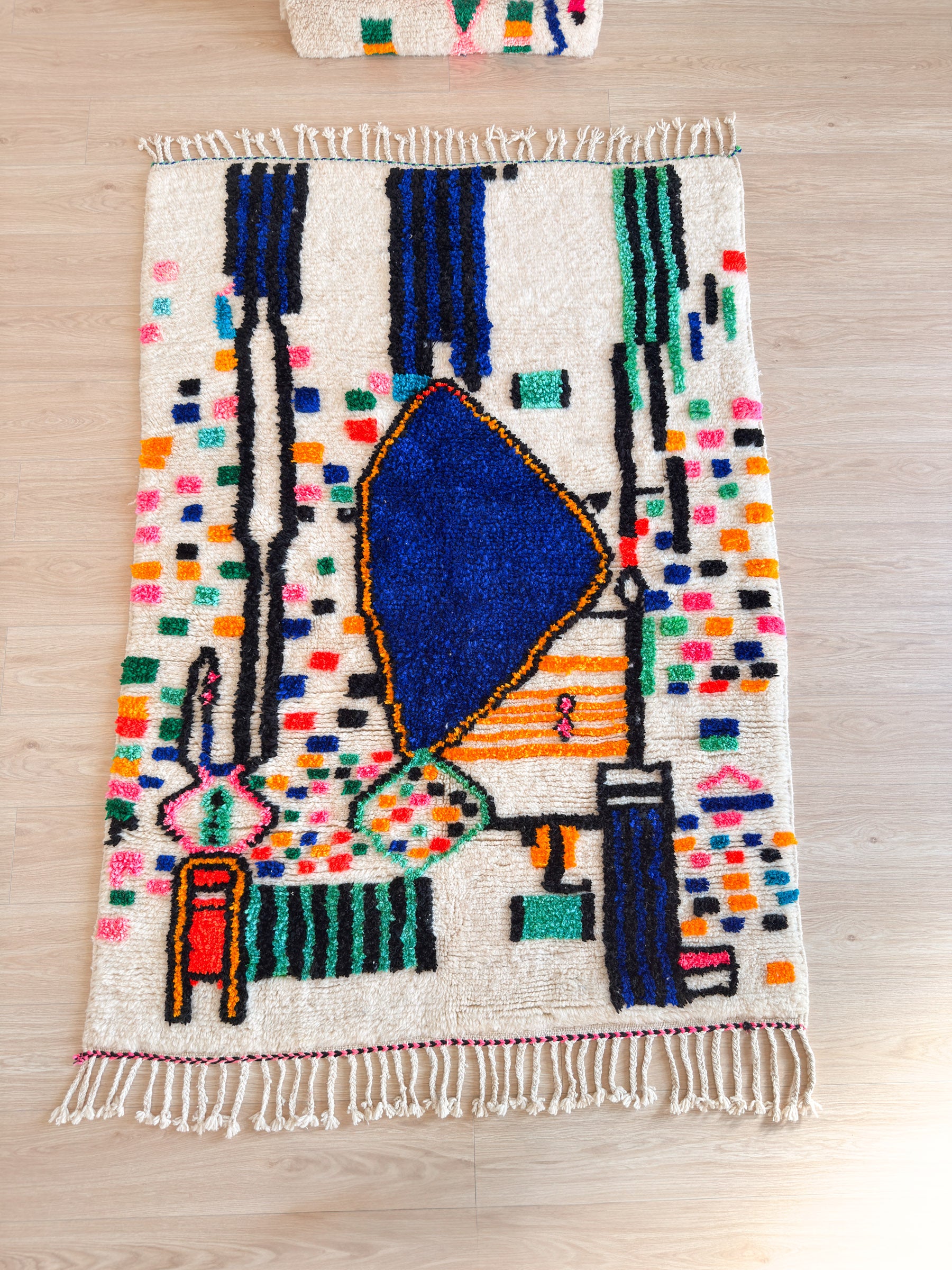 Färgglad berbermatta 142 x 219 cm - n°2423