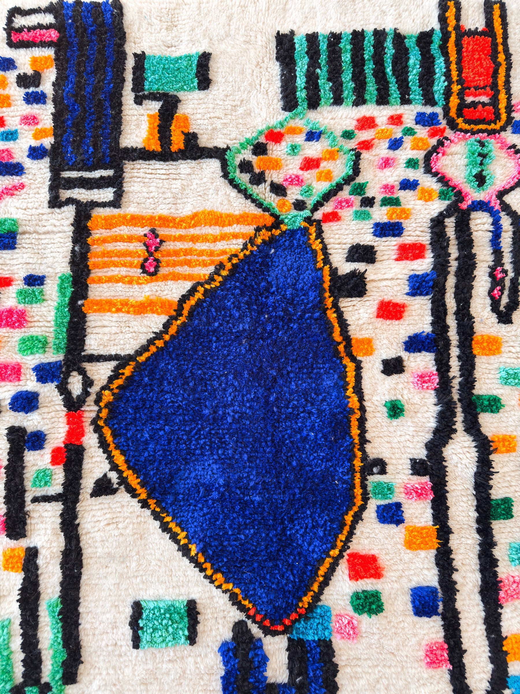 Färgglad berbermatta 142 x 219 cm - n°2423