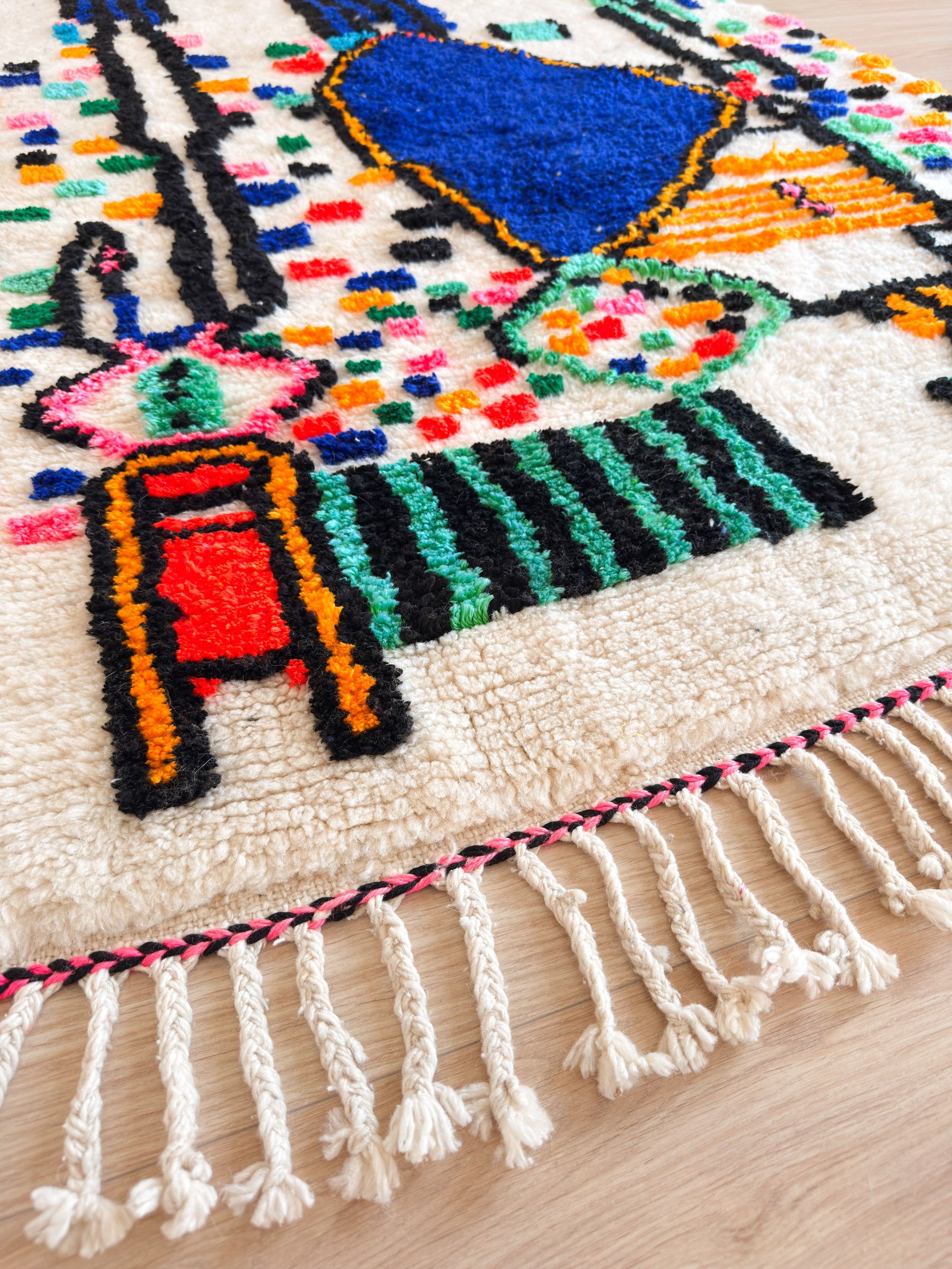 Färgglad berbermatta 142 x 219 cm - n°2423