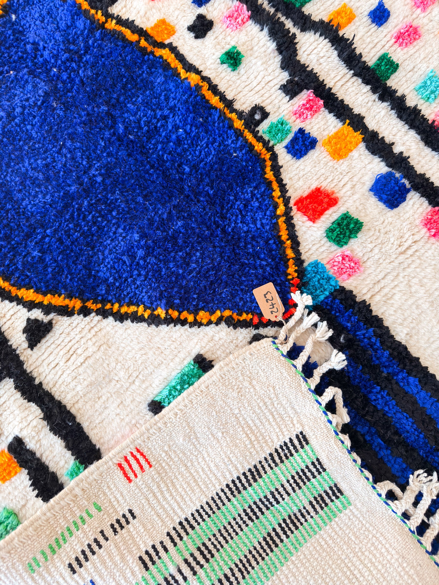 Bunter Berberteppich 142 x 219 cm - Nr. 2423