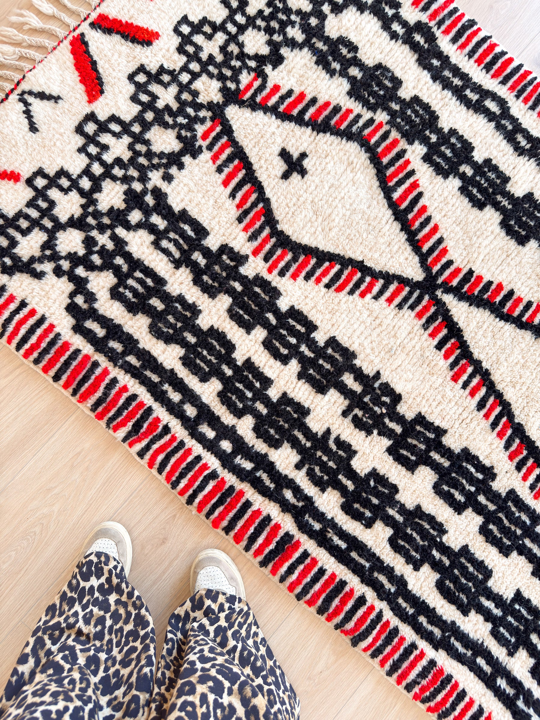 Bunter Berberteppich 118 x 194 cm - Nr. 2392