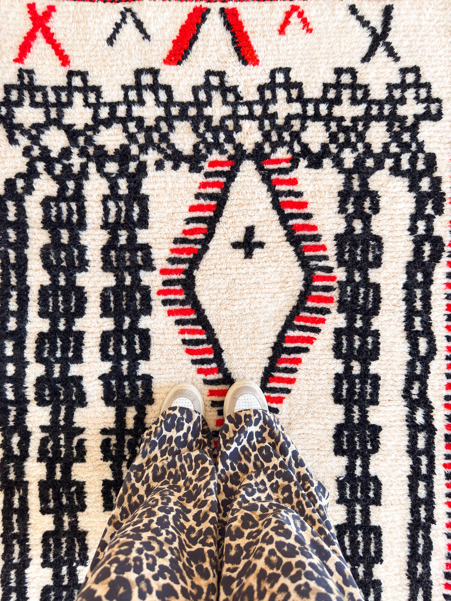 Bunter Berberteppich 118 x 194 cm - Nr. 2392