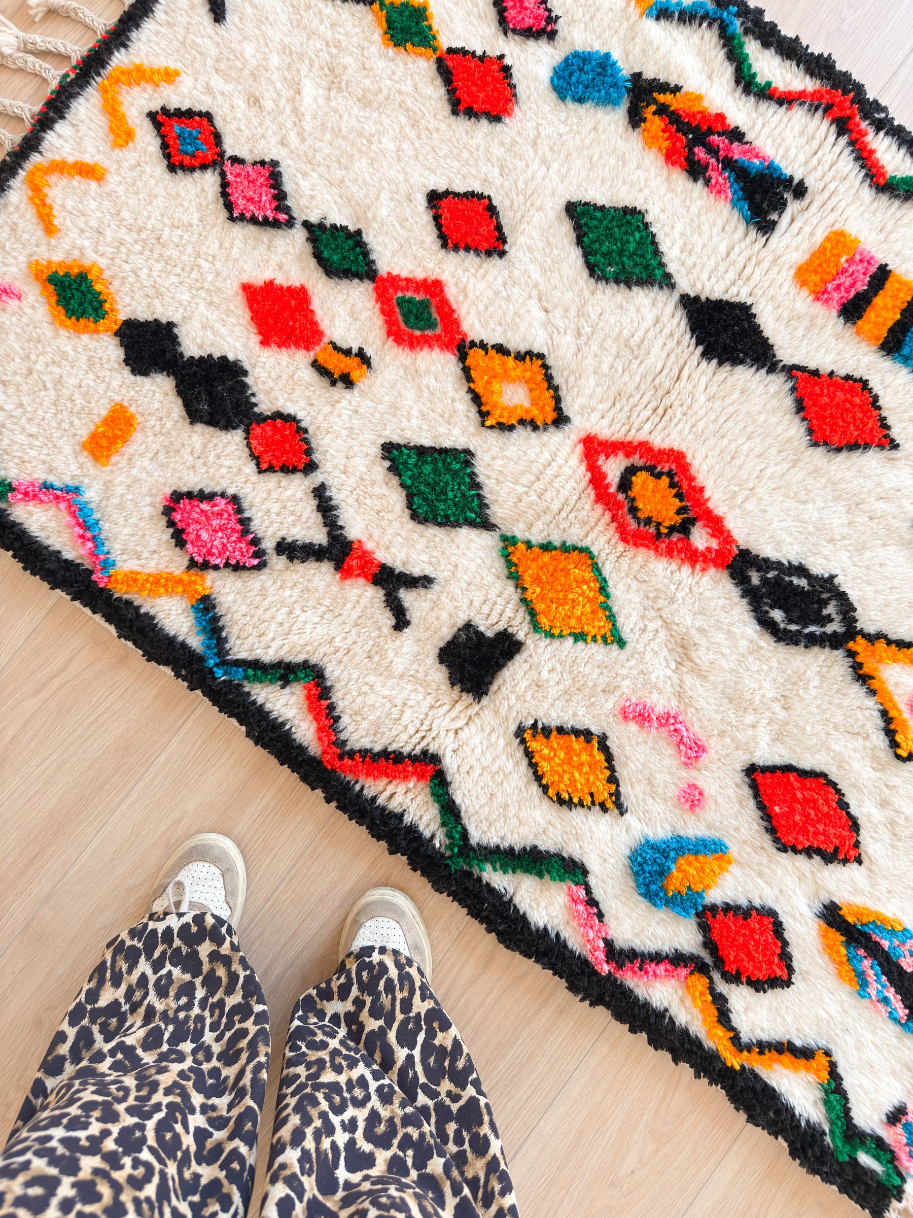 Kleurrijk Berber tapijt 104 x 170 cm - n°2444