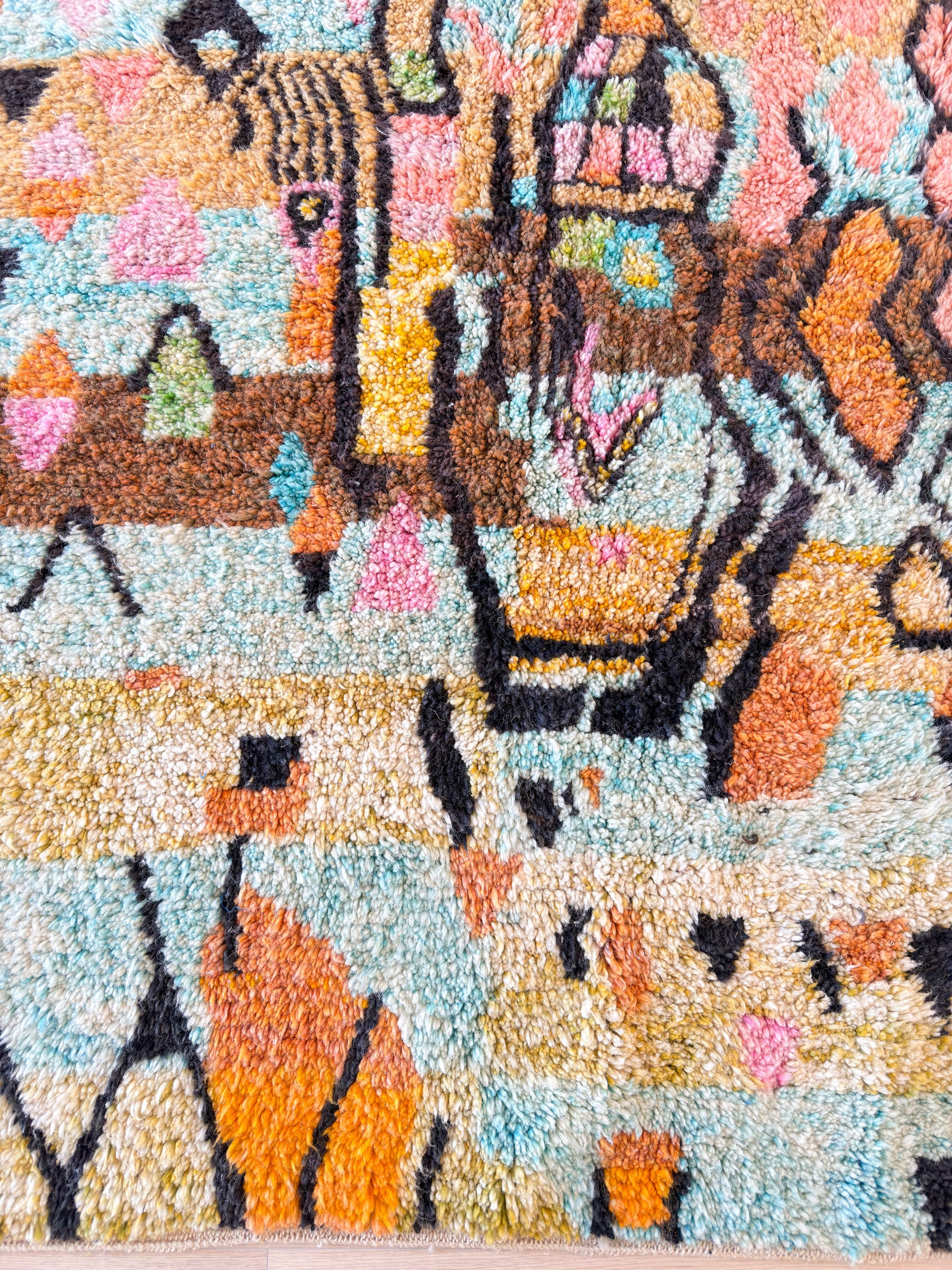 Farbenfroher Berberteppich 208 x 322 cm - Nr. 2089