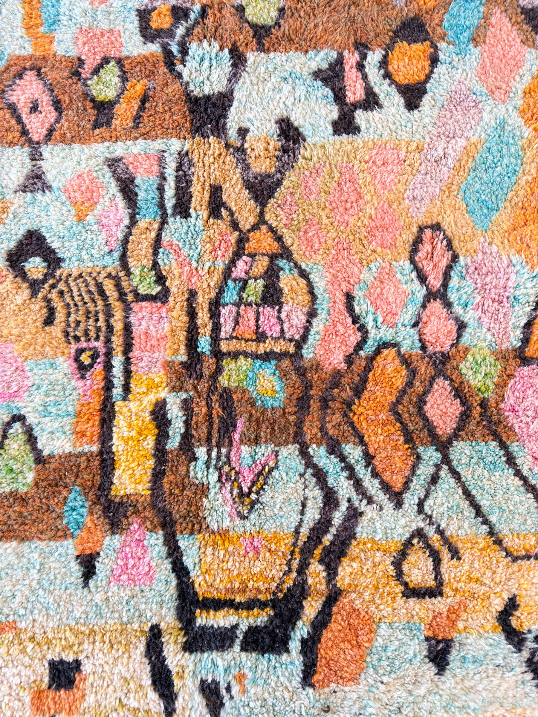 Farbenfroher Berberteppich 208 x 322 cm - Nr. 2089