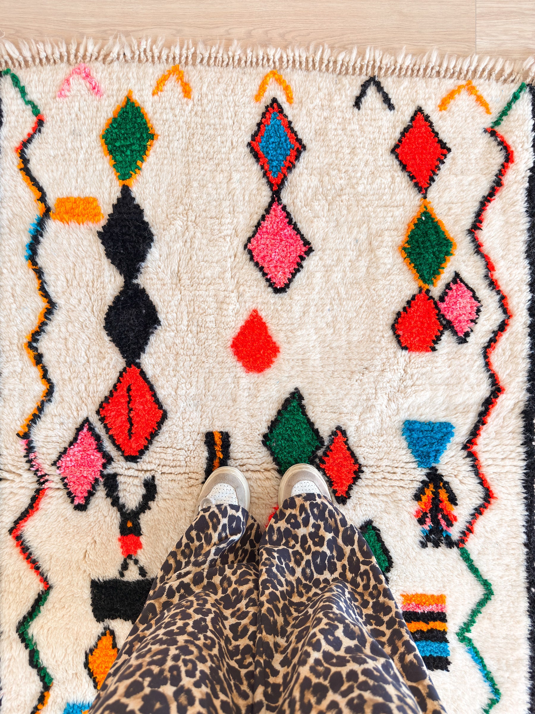 Colorful Berber rug 105 x 174 cm - No. 2453