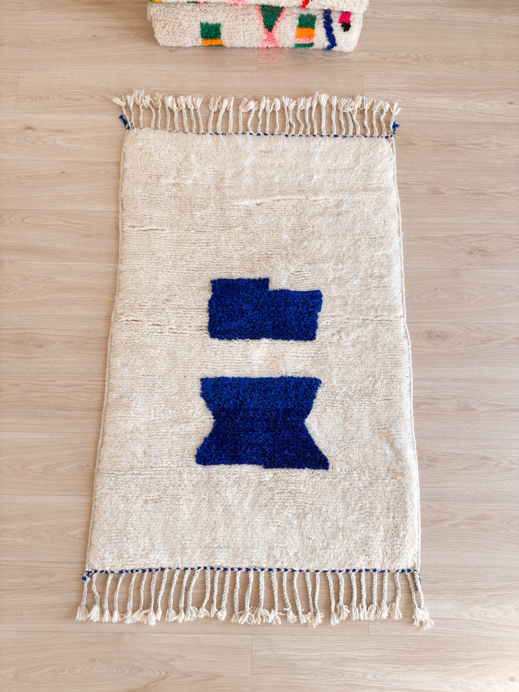 Bunter Berberteppich 100 x 176 cm - Nr. 2455