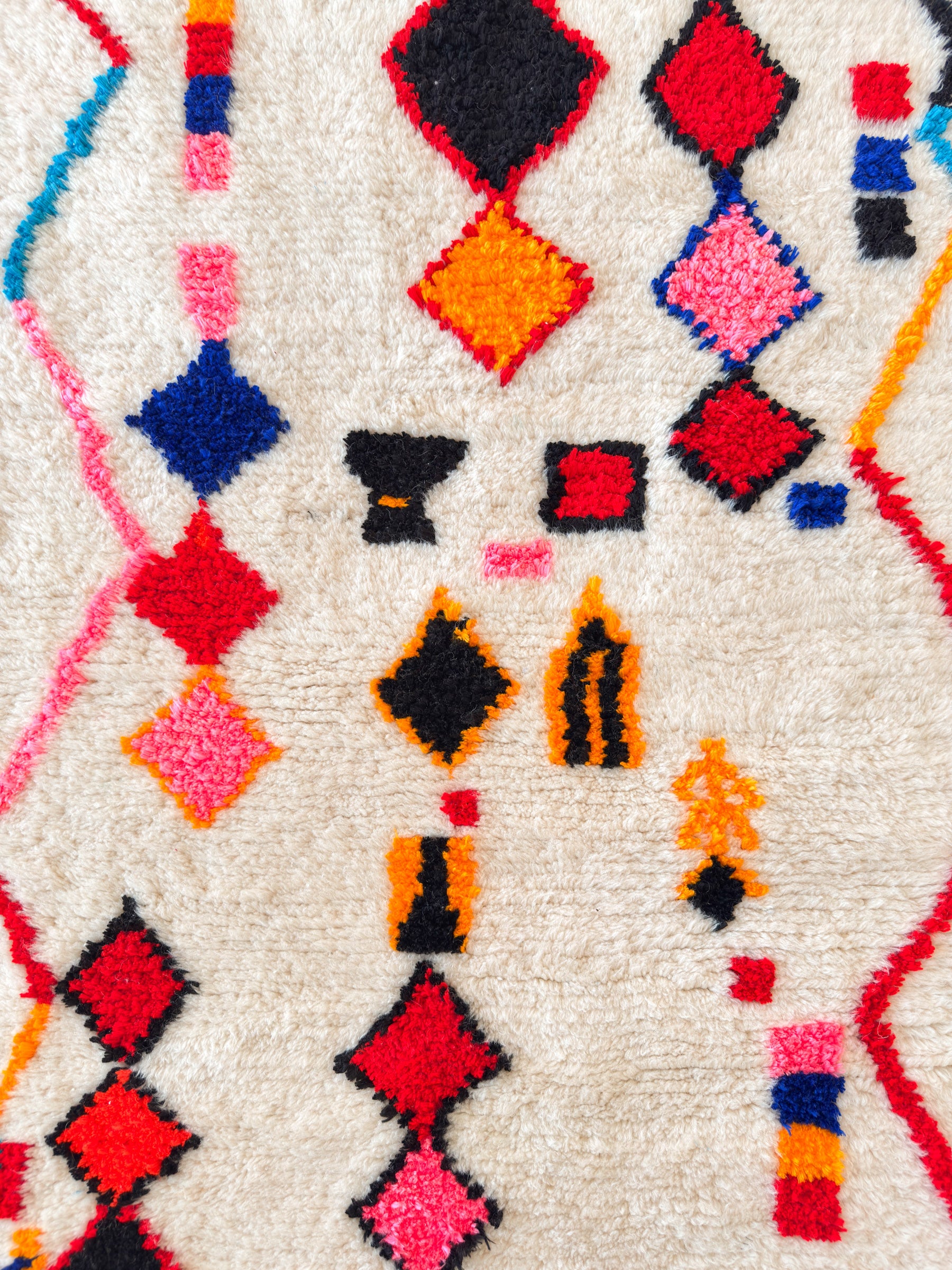 Bunter Berberteppich 110 x 199 cm - Nr. 2462