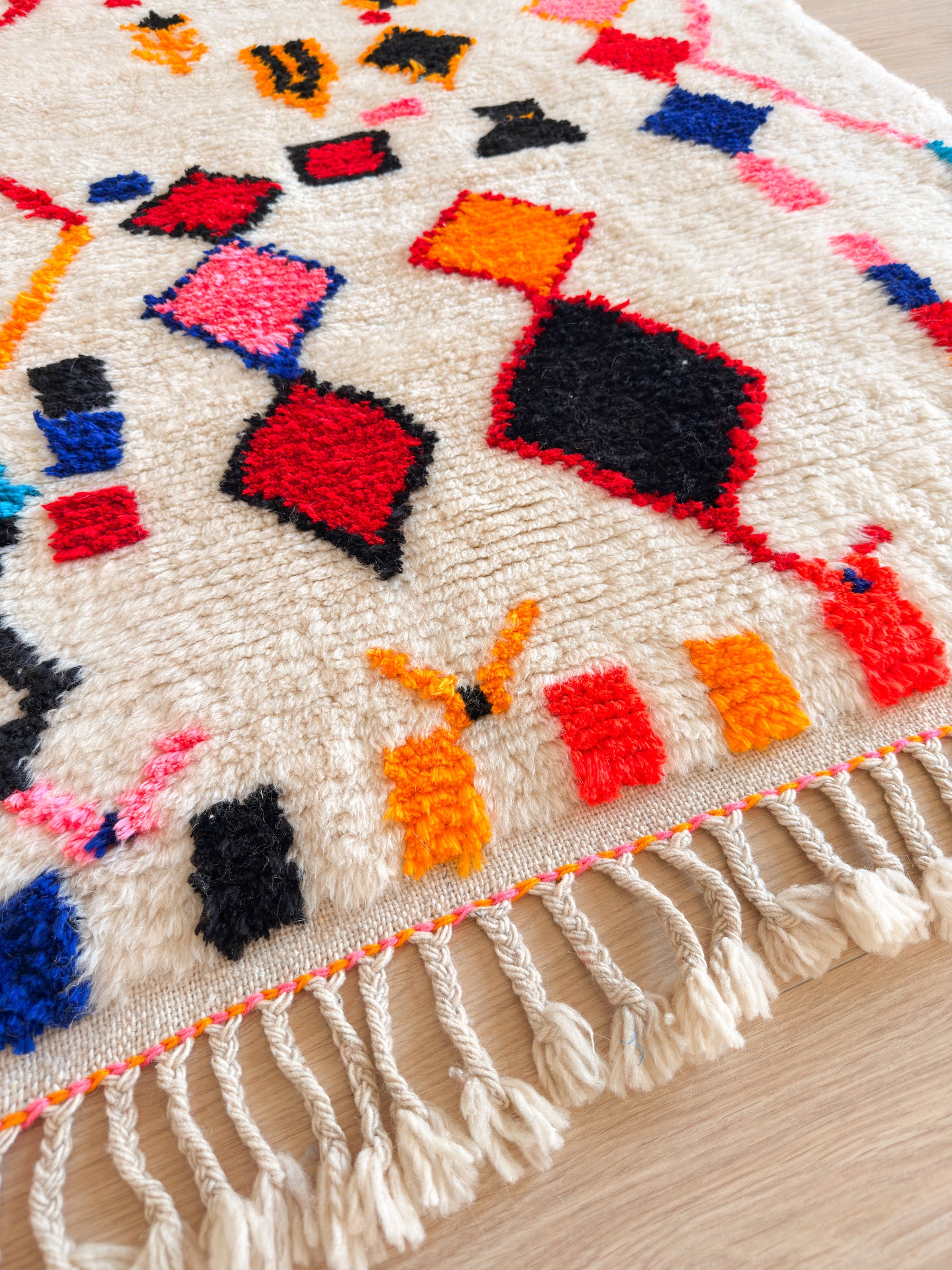 Bunter Berberteppich 110 x 199 cm - Nr. 2462