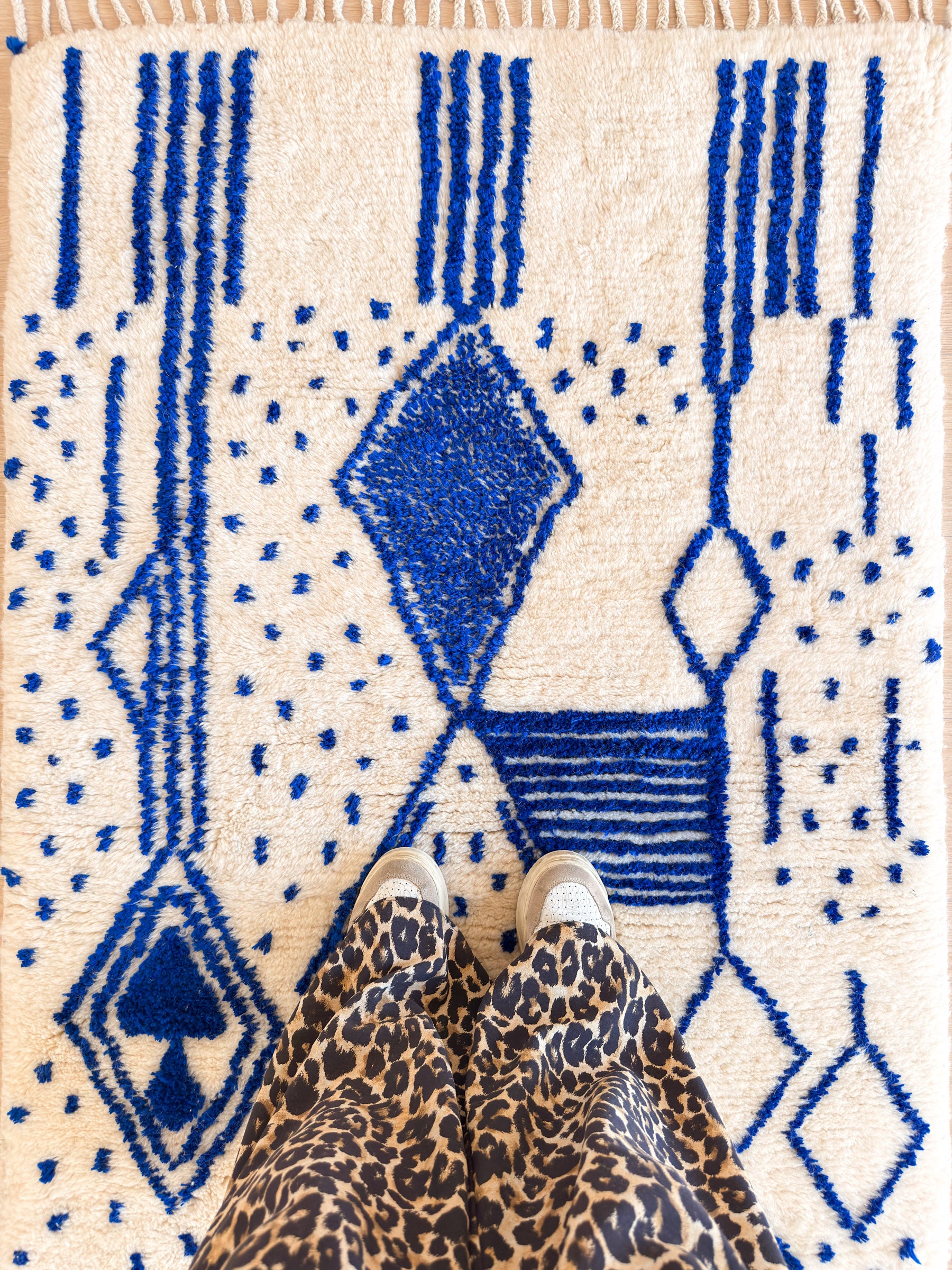 Bunter Berberteppich 99 x 180 cm - Nr. 2452