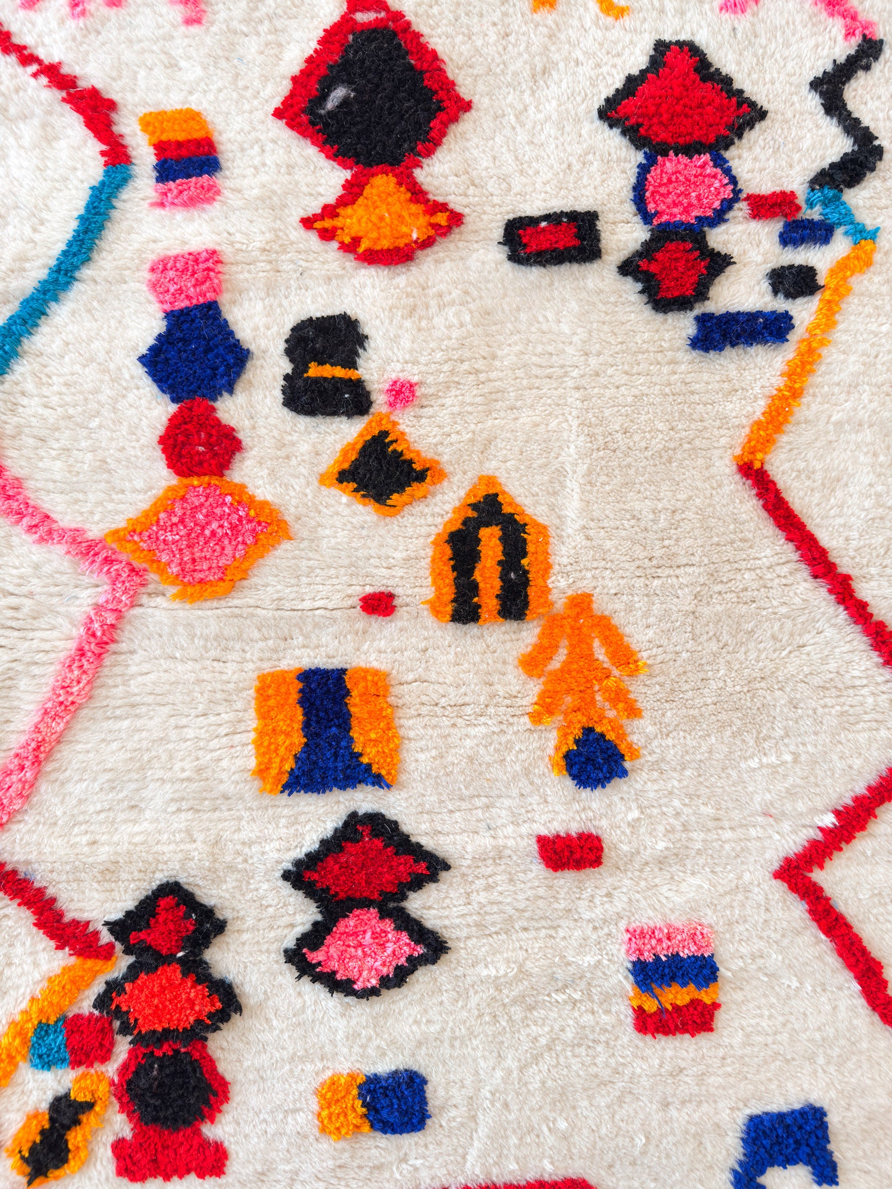 Färgglad berbermatta 100 x 169 cm - n°2465