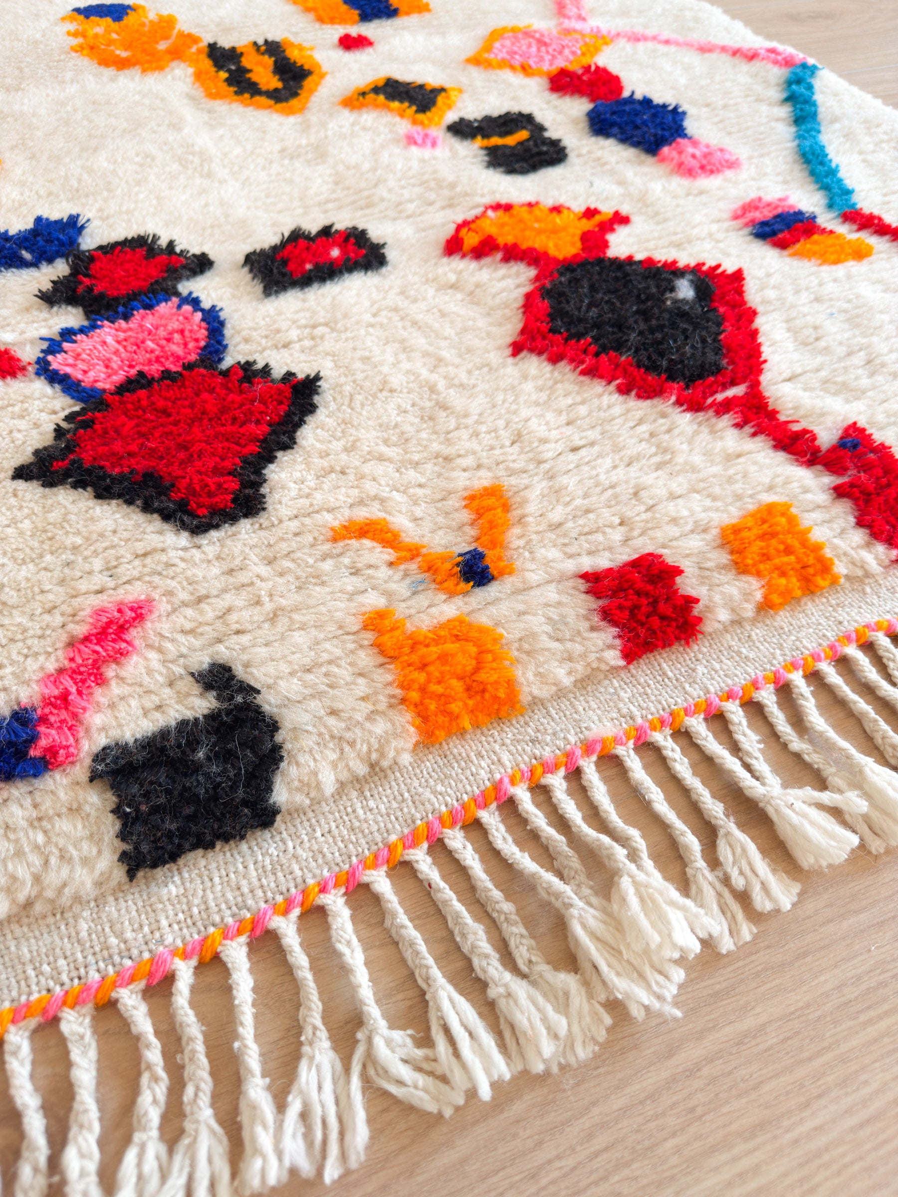 Bunter Berberteppich 100 x 169 cm - Nr. 2465