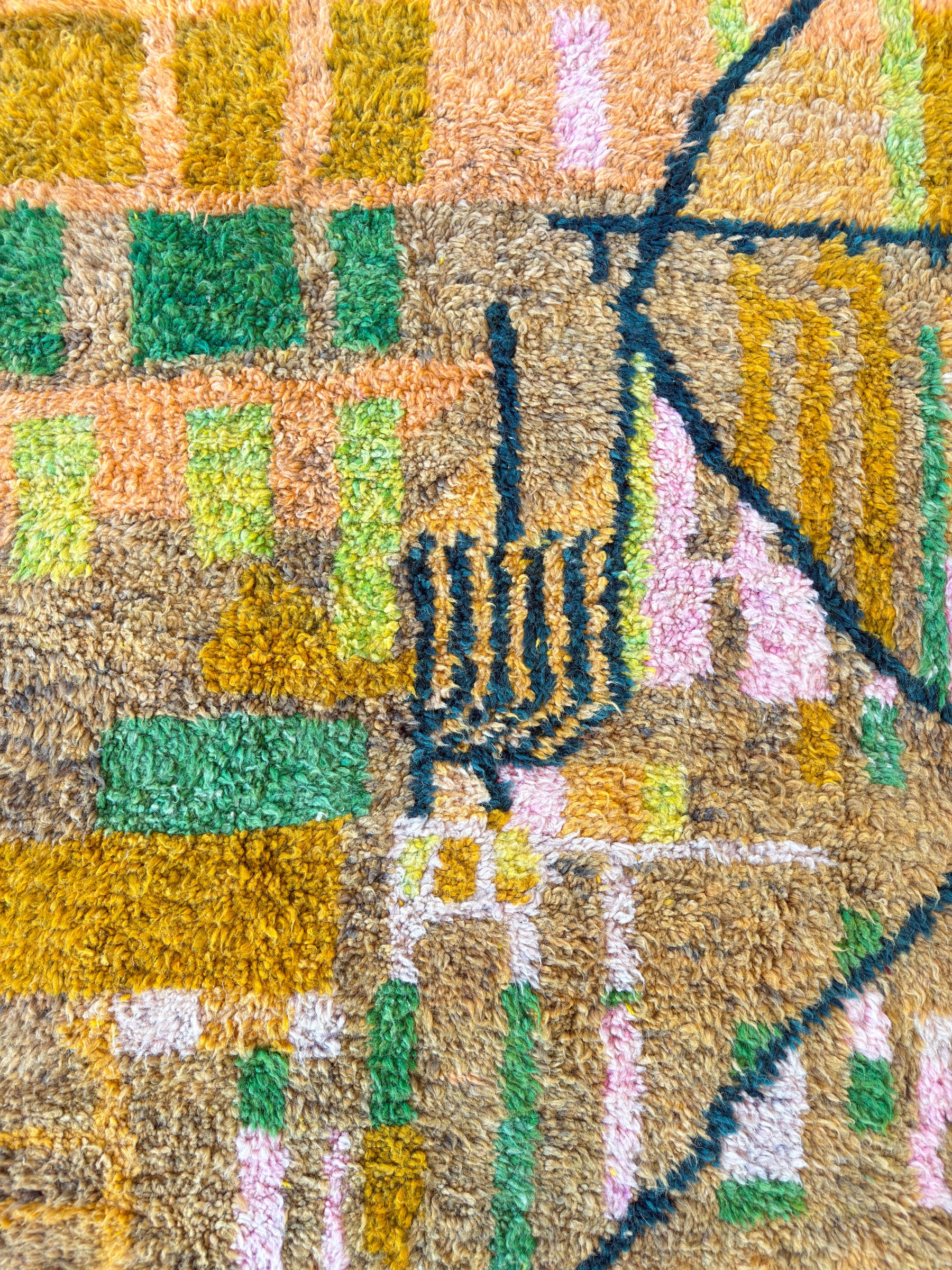 Colorful Berber rug 202 x 321 cm - no. 2097