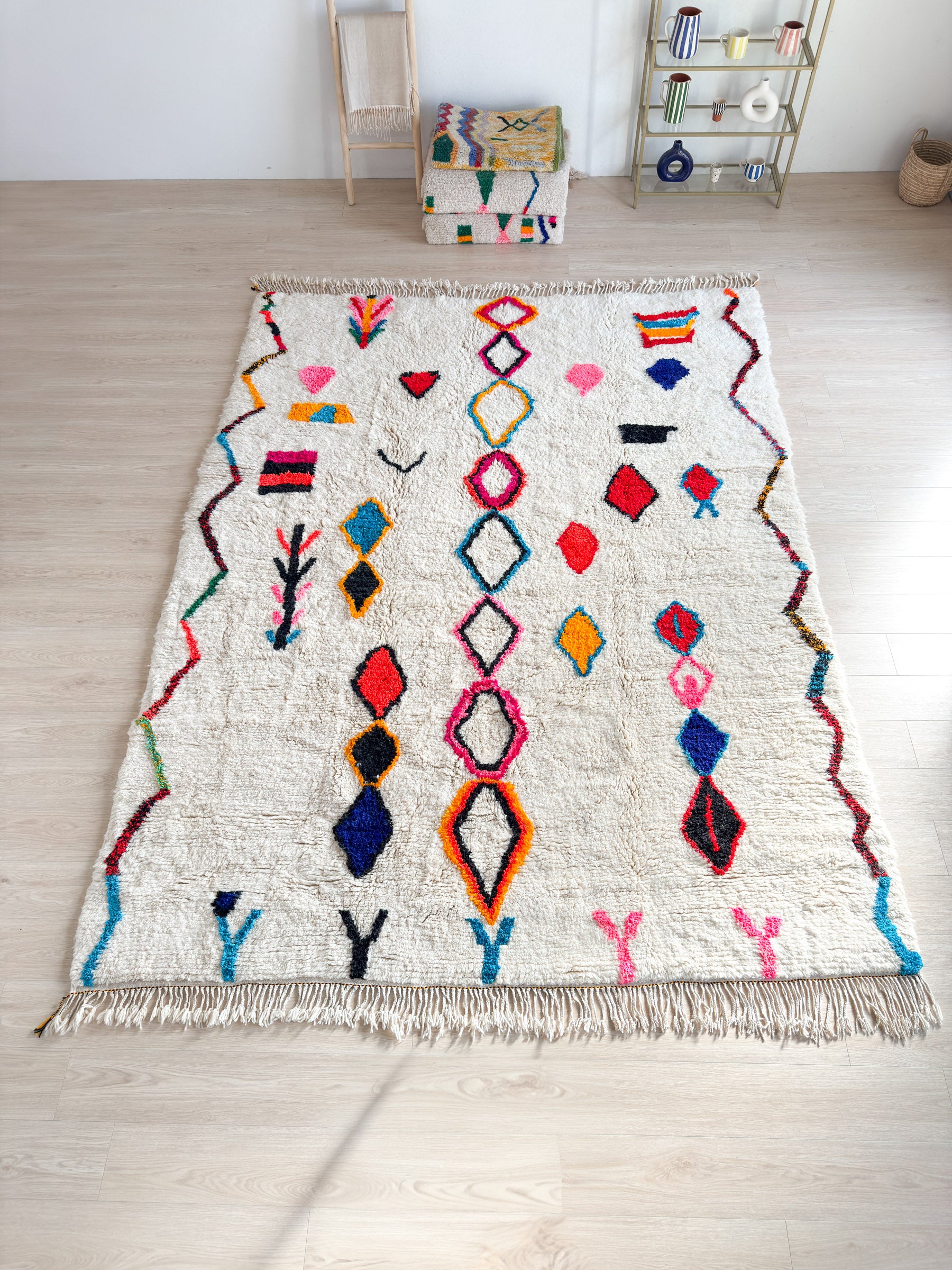 Kleurrijk Berber tapijt 264 x 364 cm - n°2419