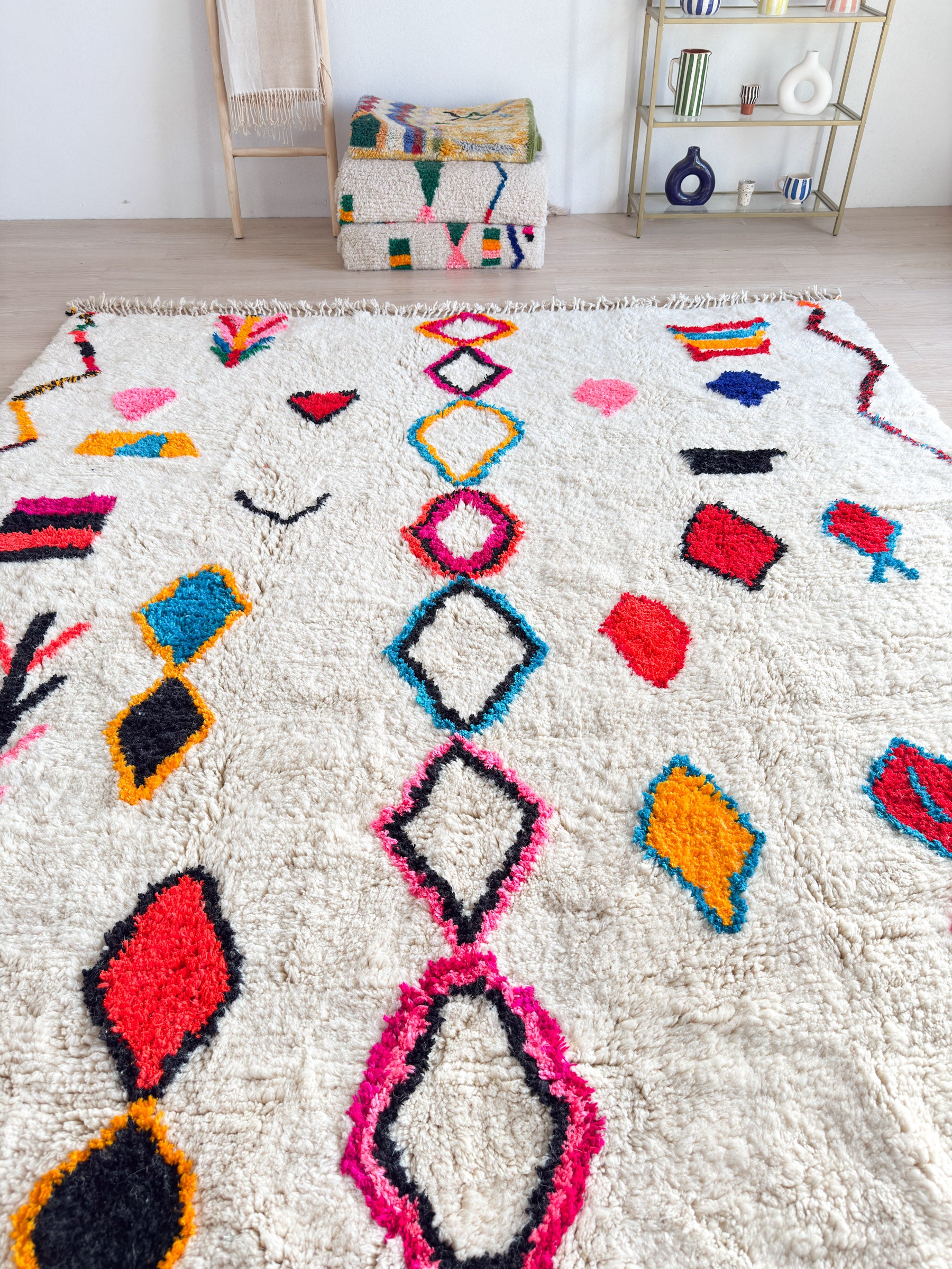 Kleurrijk Berber tapijt 264 x 364 cm - n°2419