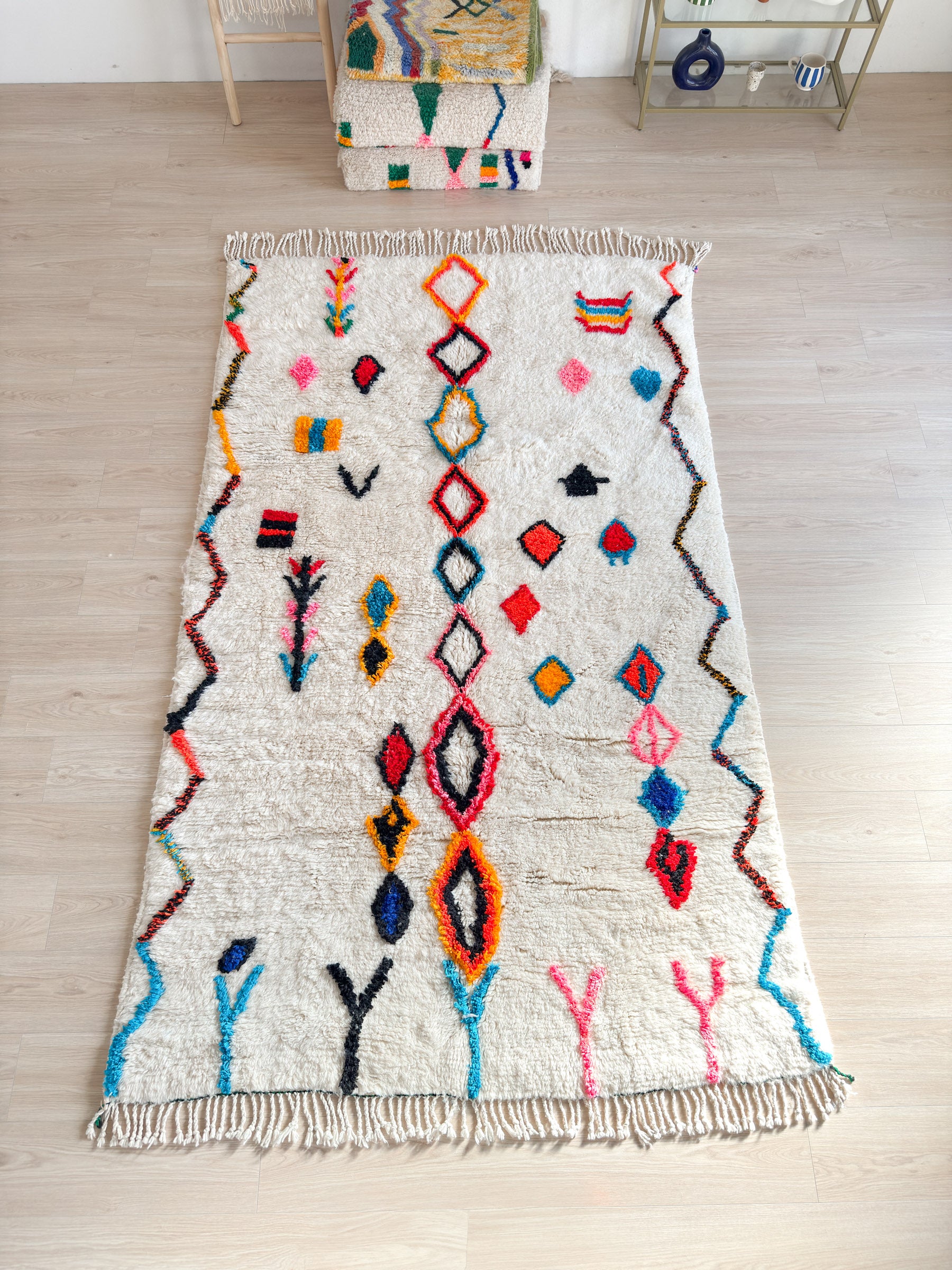 Colorful Berber rug 170 x 297 cm - No. 2434