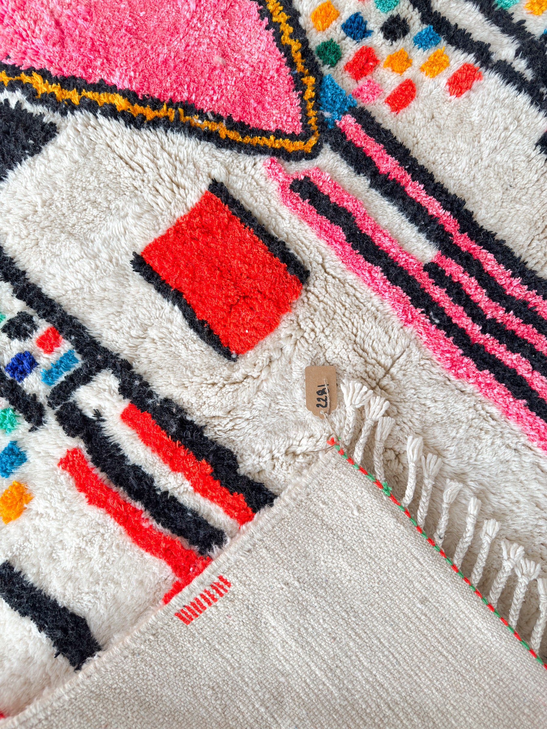 Kleurrijk Berber tapijt 150 x 270 cm - n°2281