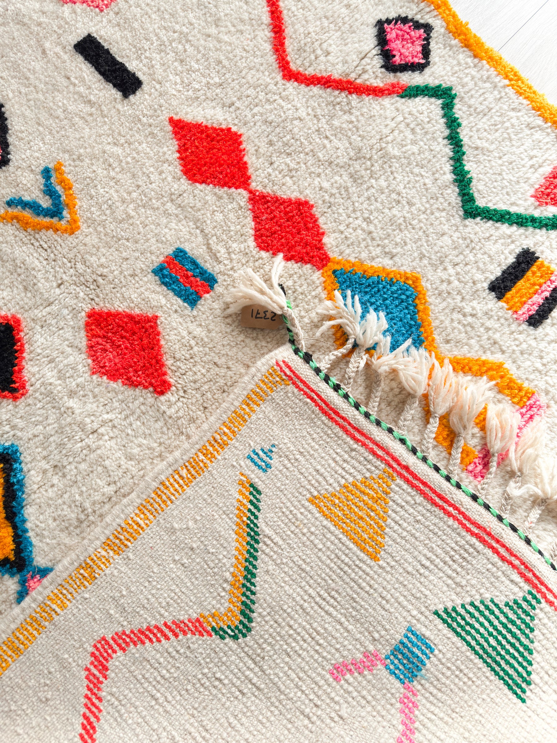 Färgglad berbermatta 153 x 274 cm - n°2371