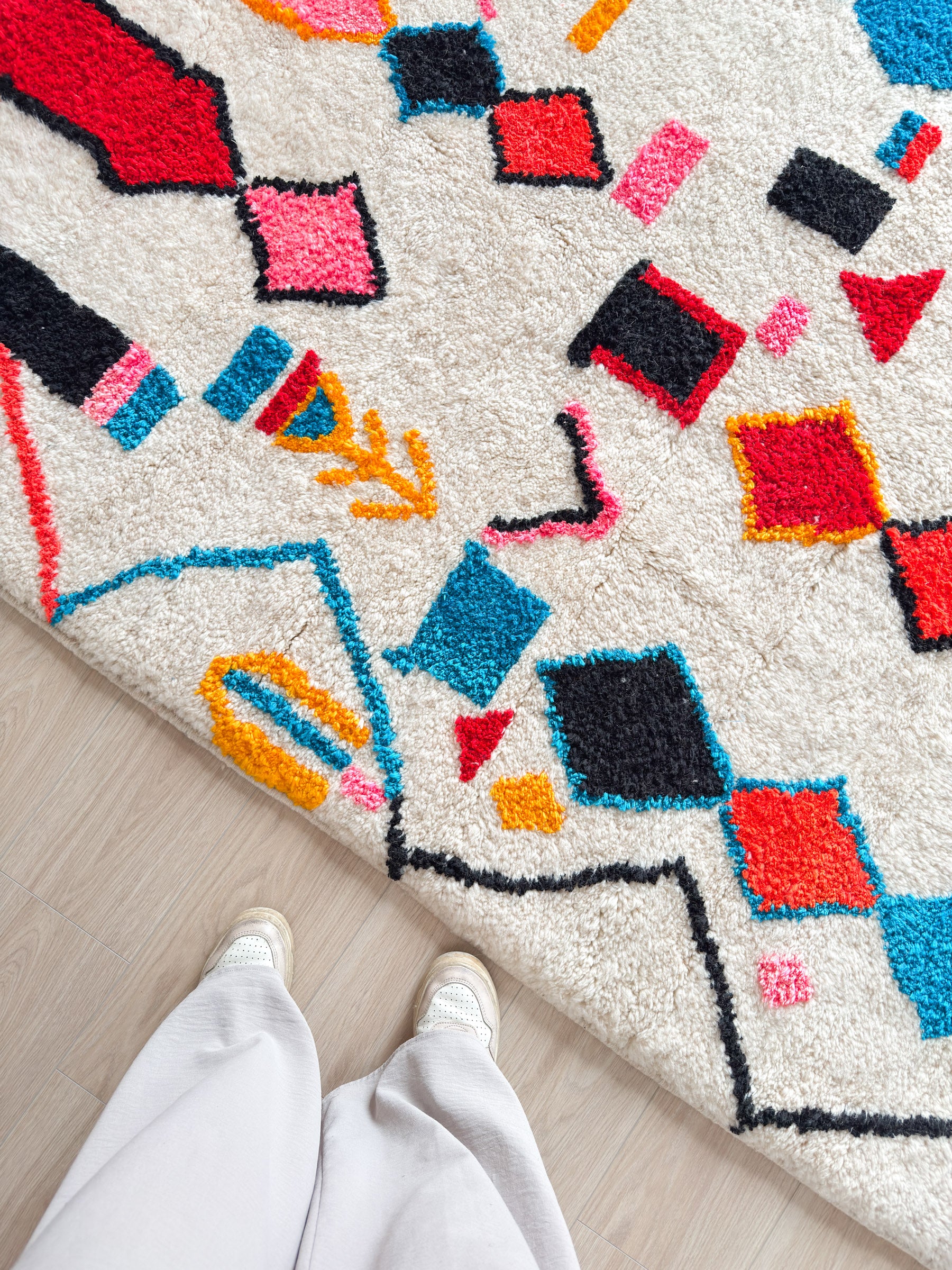 Colorful Berber rug 155 x 238 cm - No. 2347