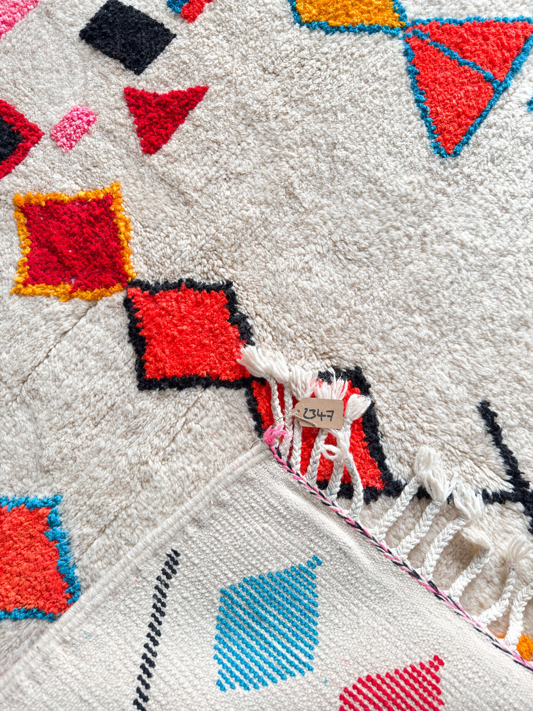 Colorful Berber rug 155 x 238 cm - No. 2347