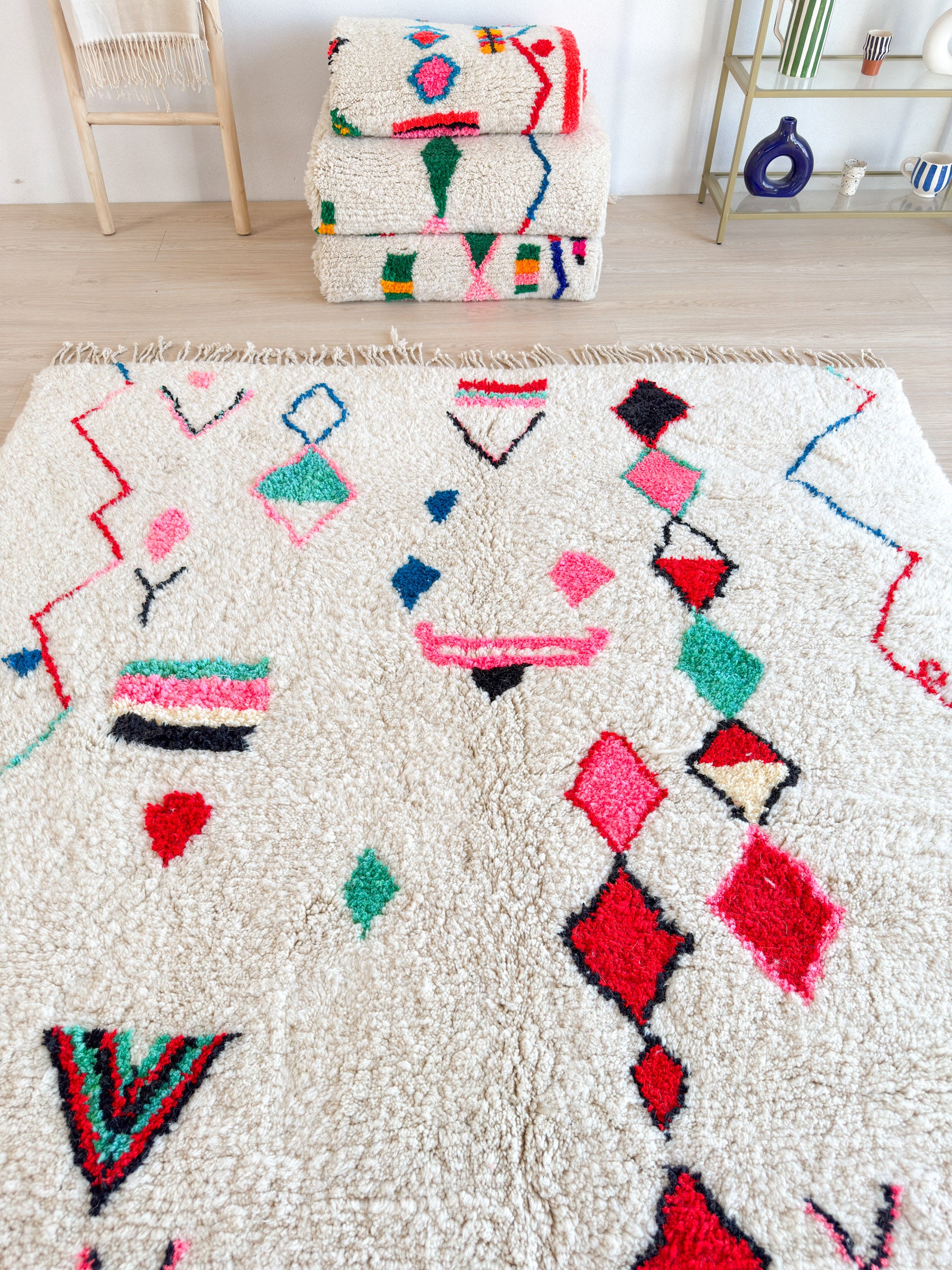 Tapis berbère coloré 210 x 324 cm - n°1992