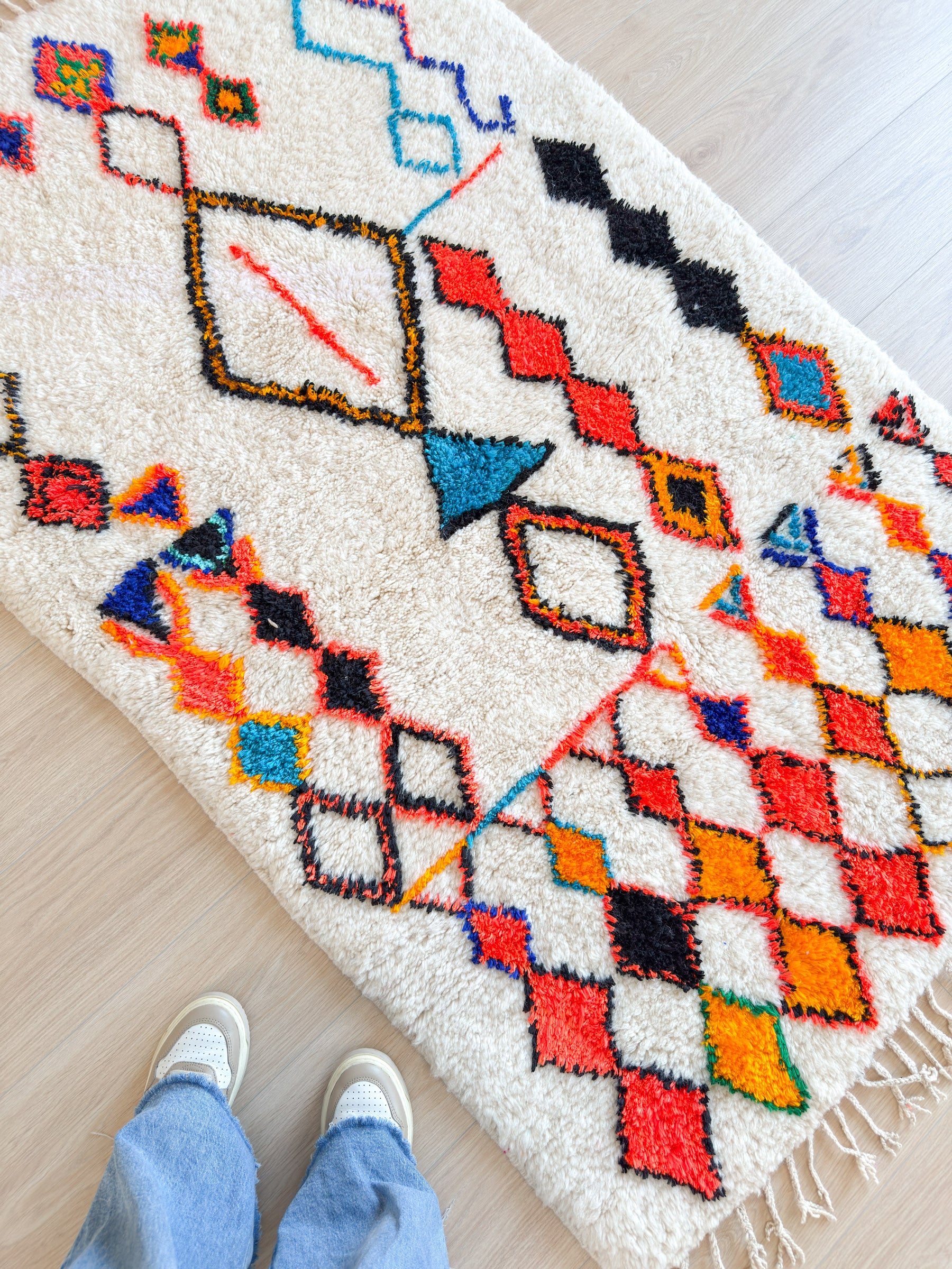 Colorful Berber rug 108 x 189 cm - n°2005