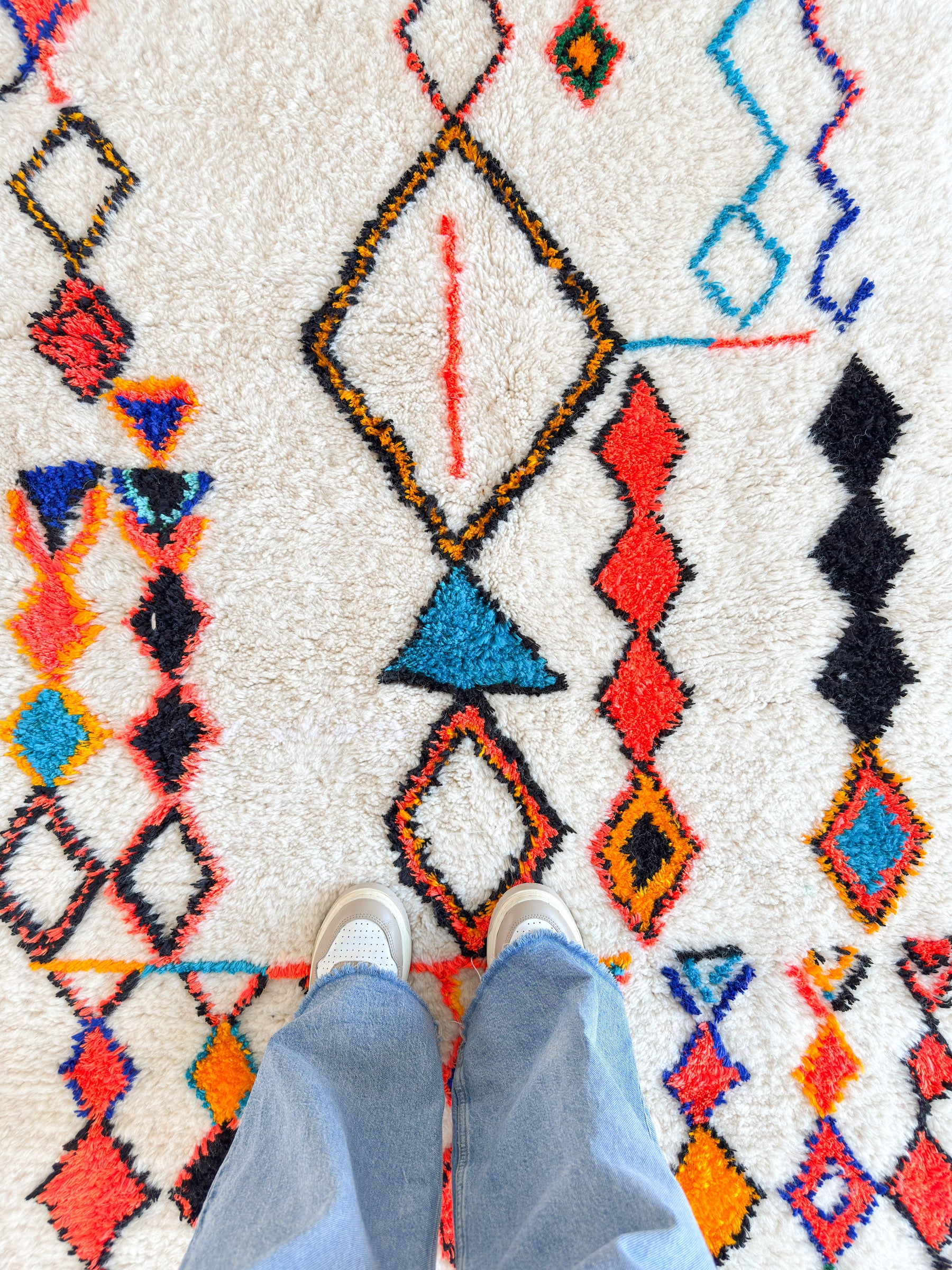 Colorful Berber rug 108 x 189 cm - n°2005