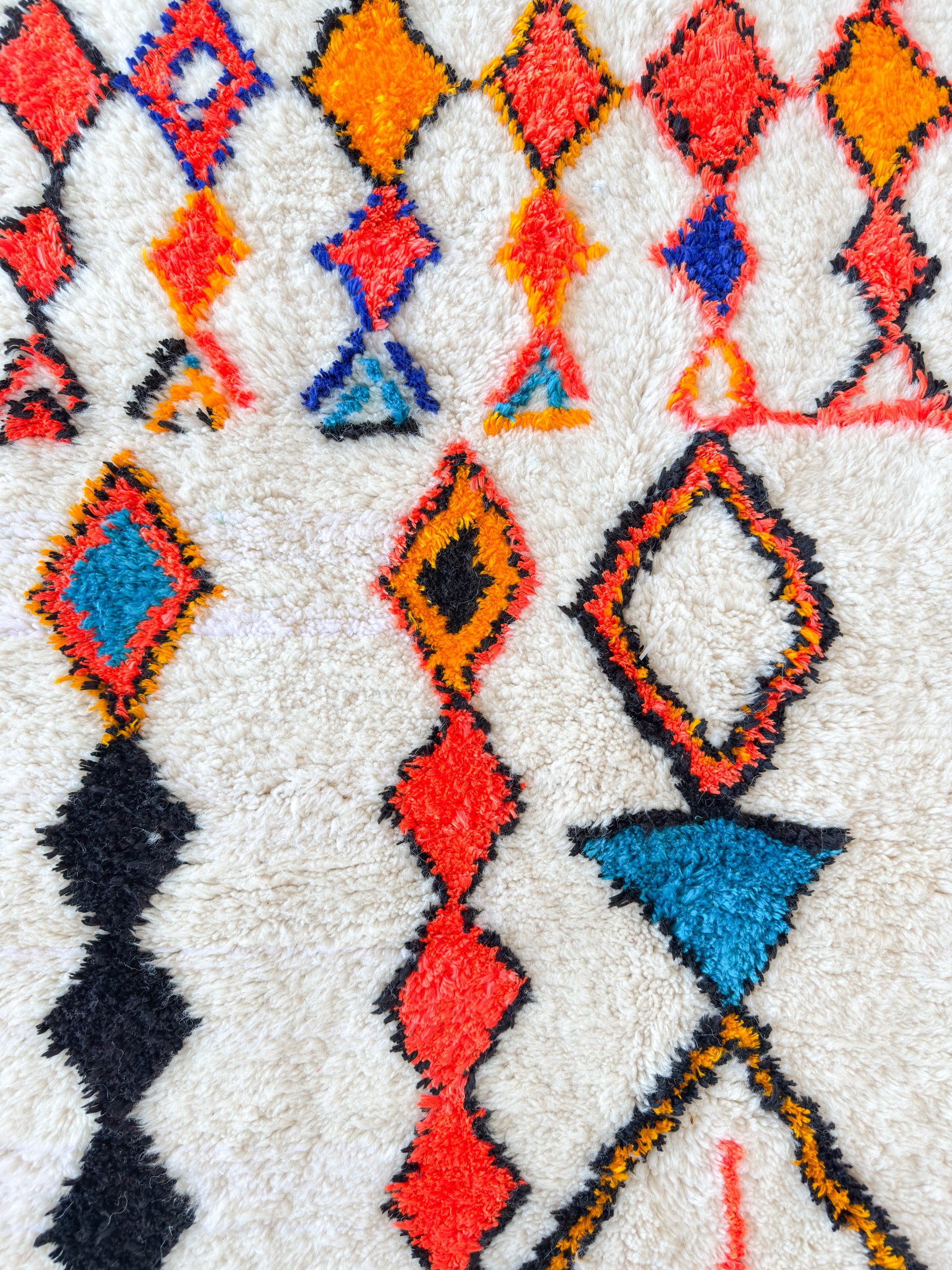 Bunter Berberteppich 108 x 189 cm - Nr. 2005