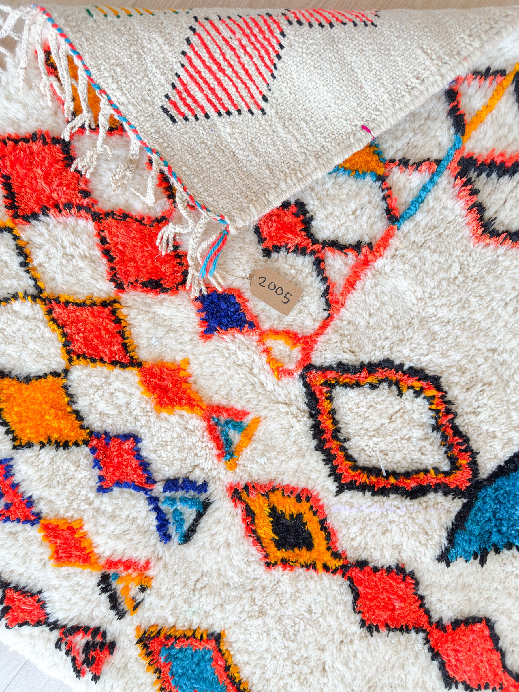 Colorful Berber rug 108 x 189 cm - n°2005
