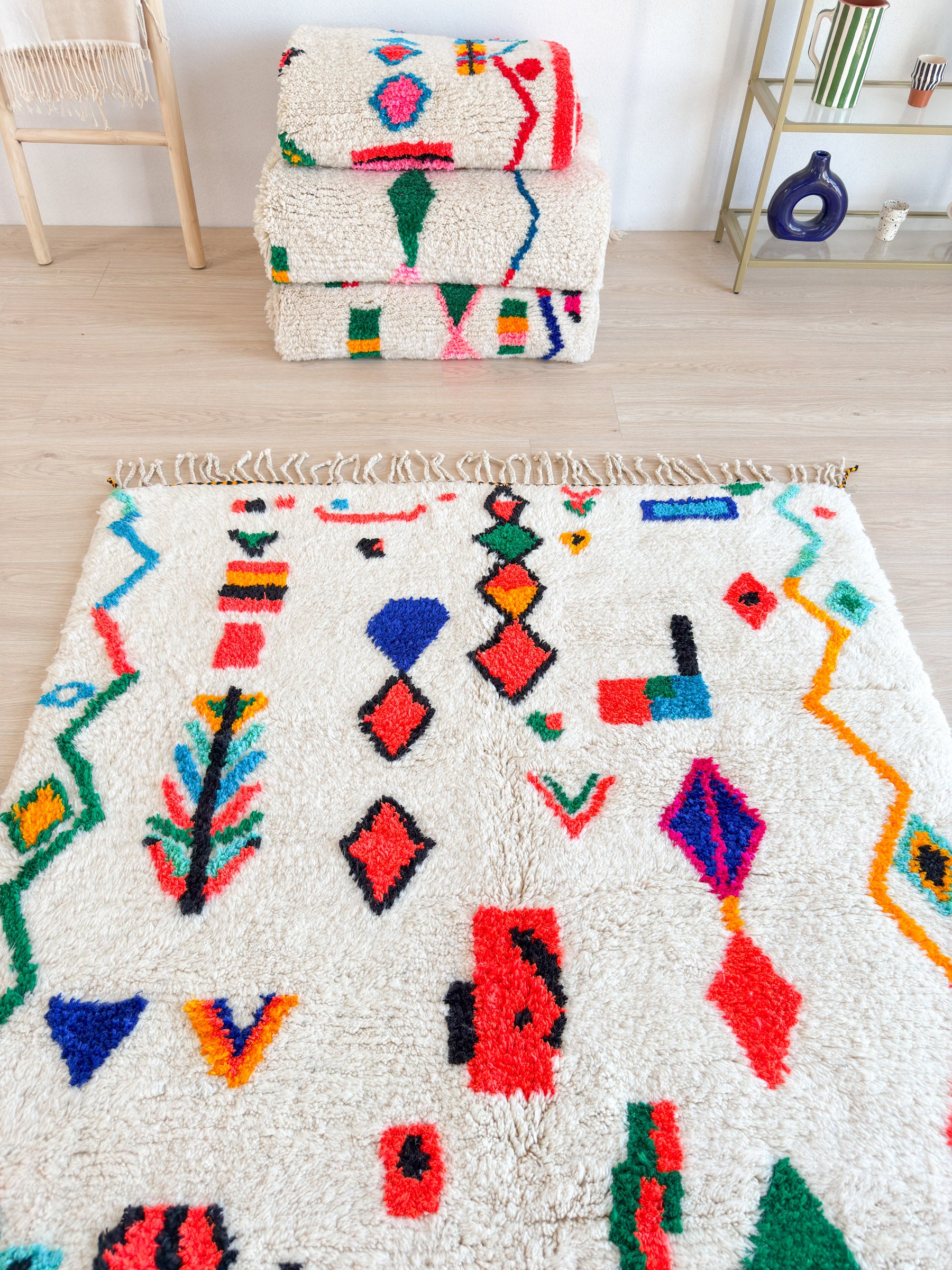 Tapis berbère coloré 148 x 240 cm - n°2003