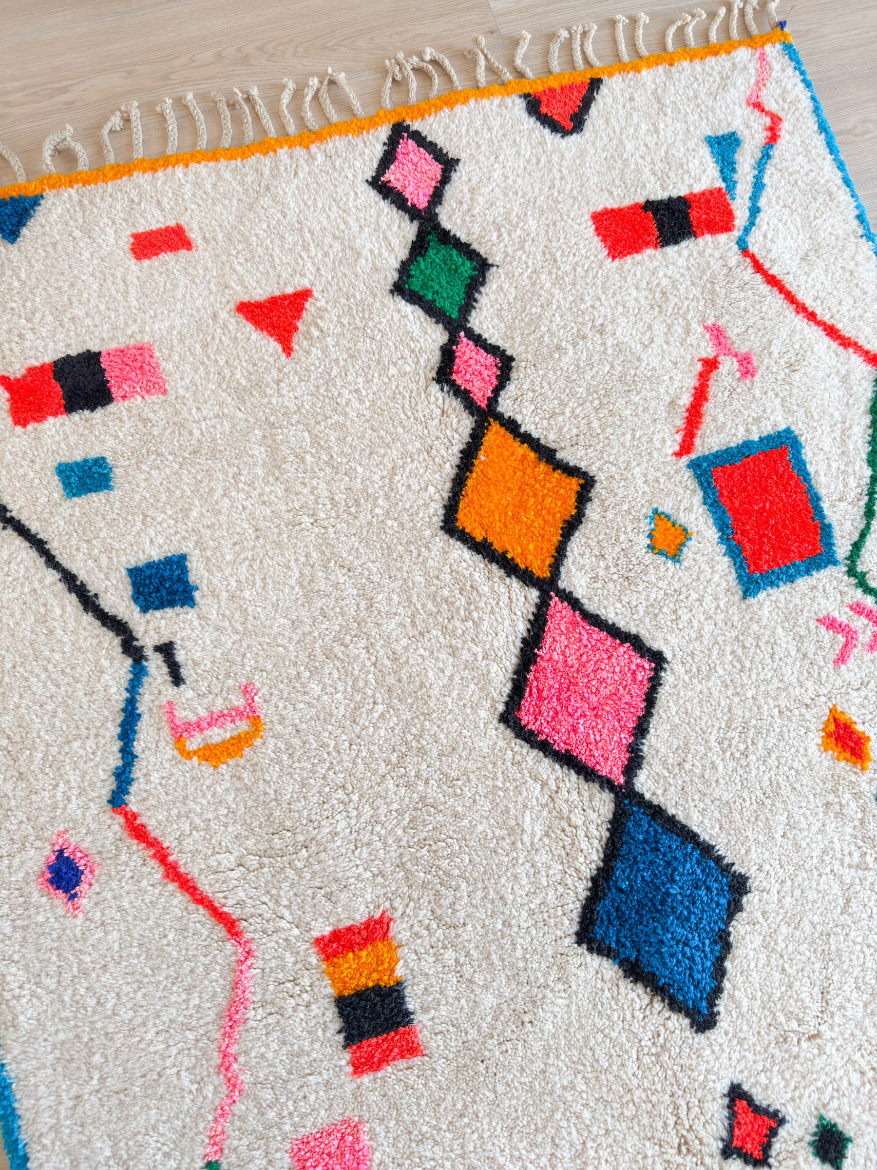 Färgglad berbermatta 155 x 269 cm - n°1956