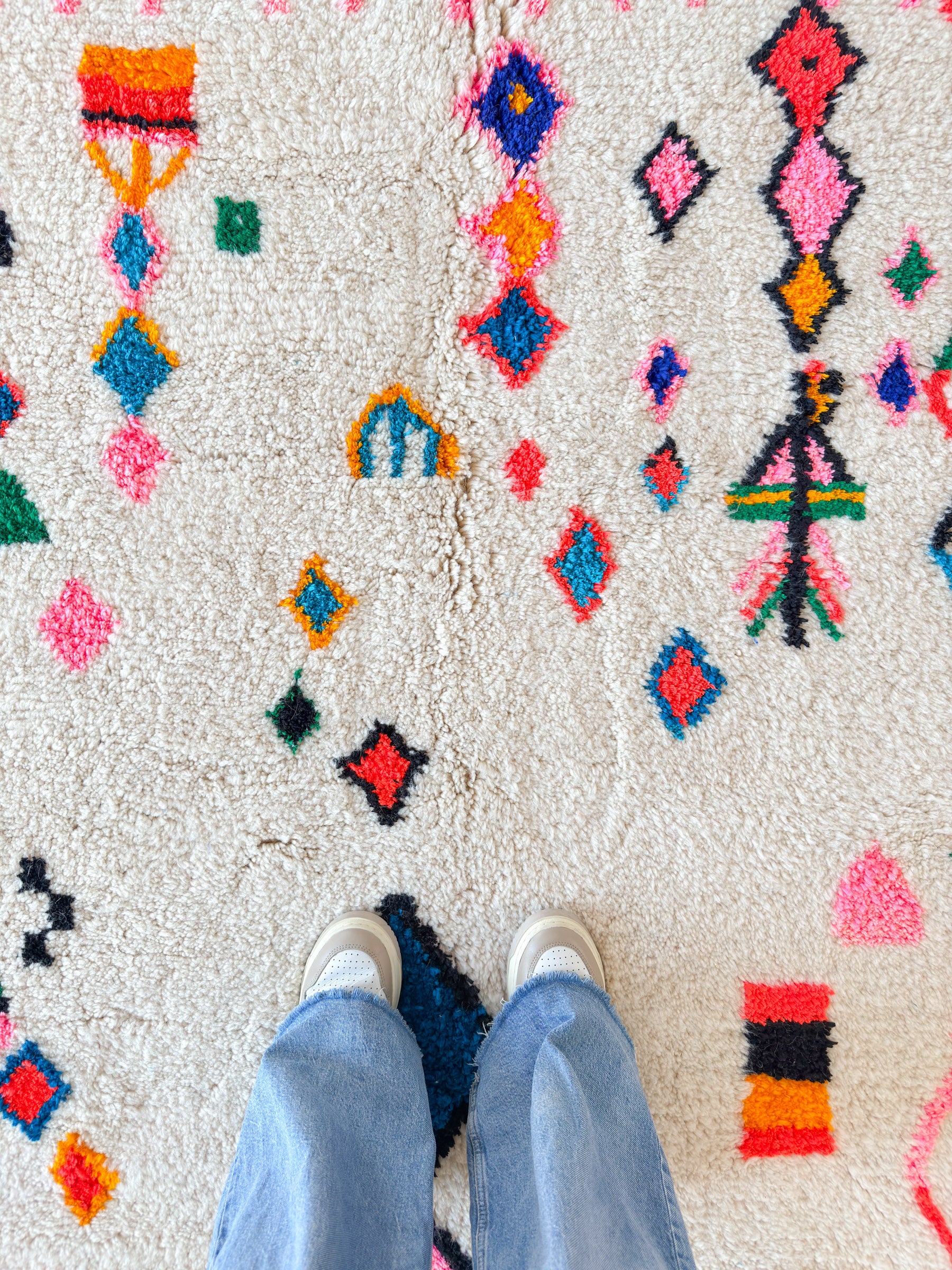 Farbenfroher Berberteppich 155 x 269 cm - Nr. 1956