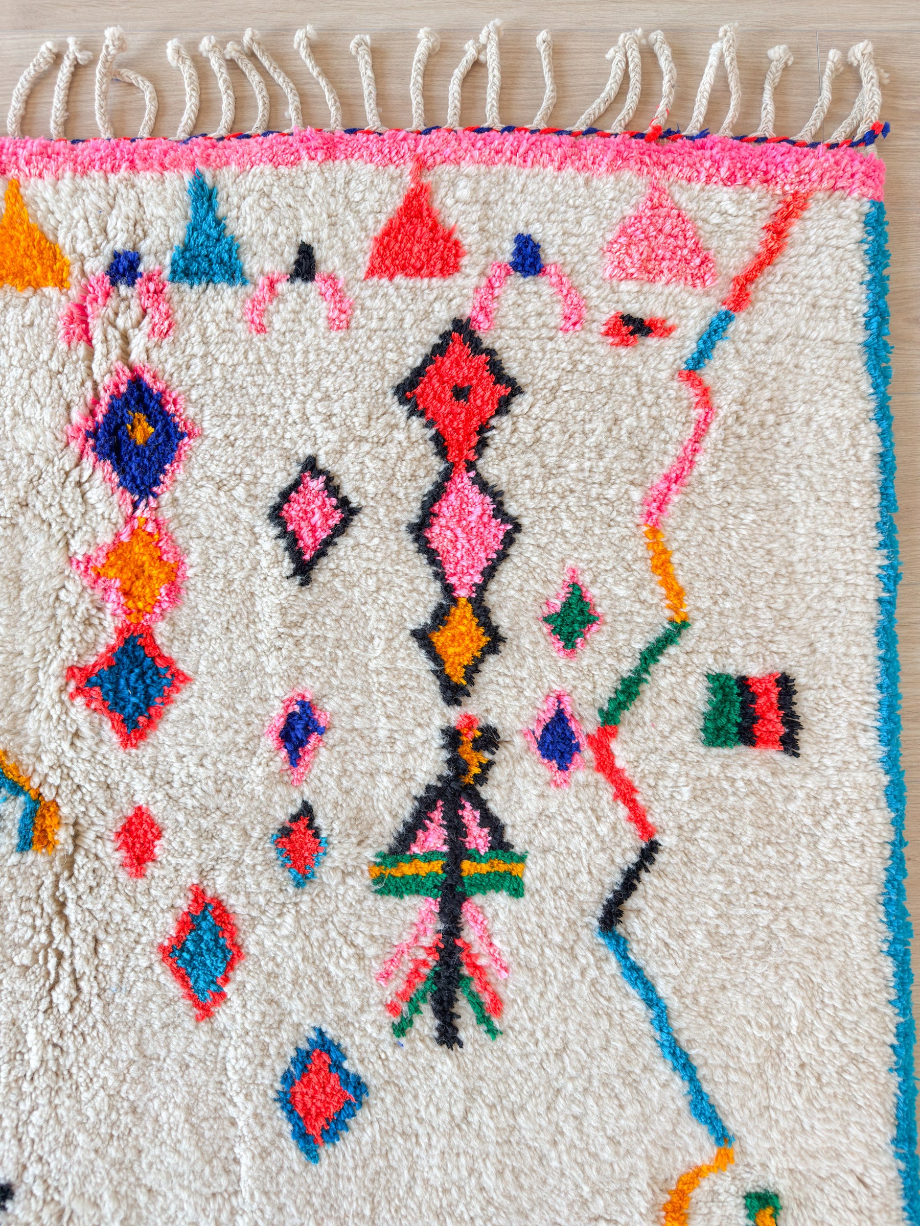 Colorful Berber rug 155 x 269 cm - n°1956
