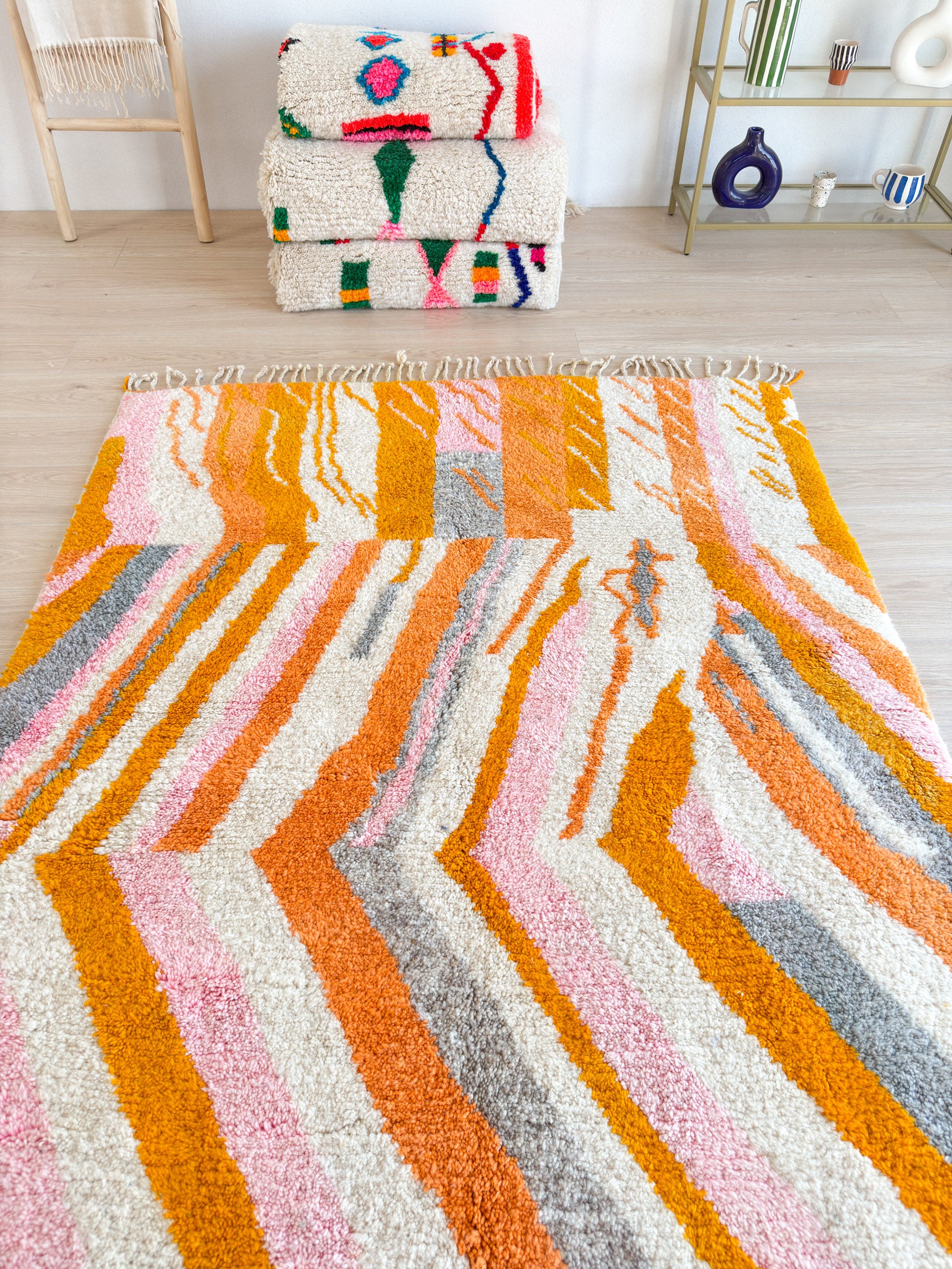 Farbenfroher Berberteppich 155 x 286 cm - Nr. 1909