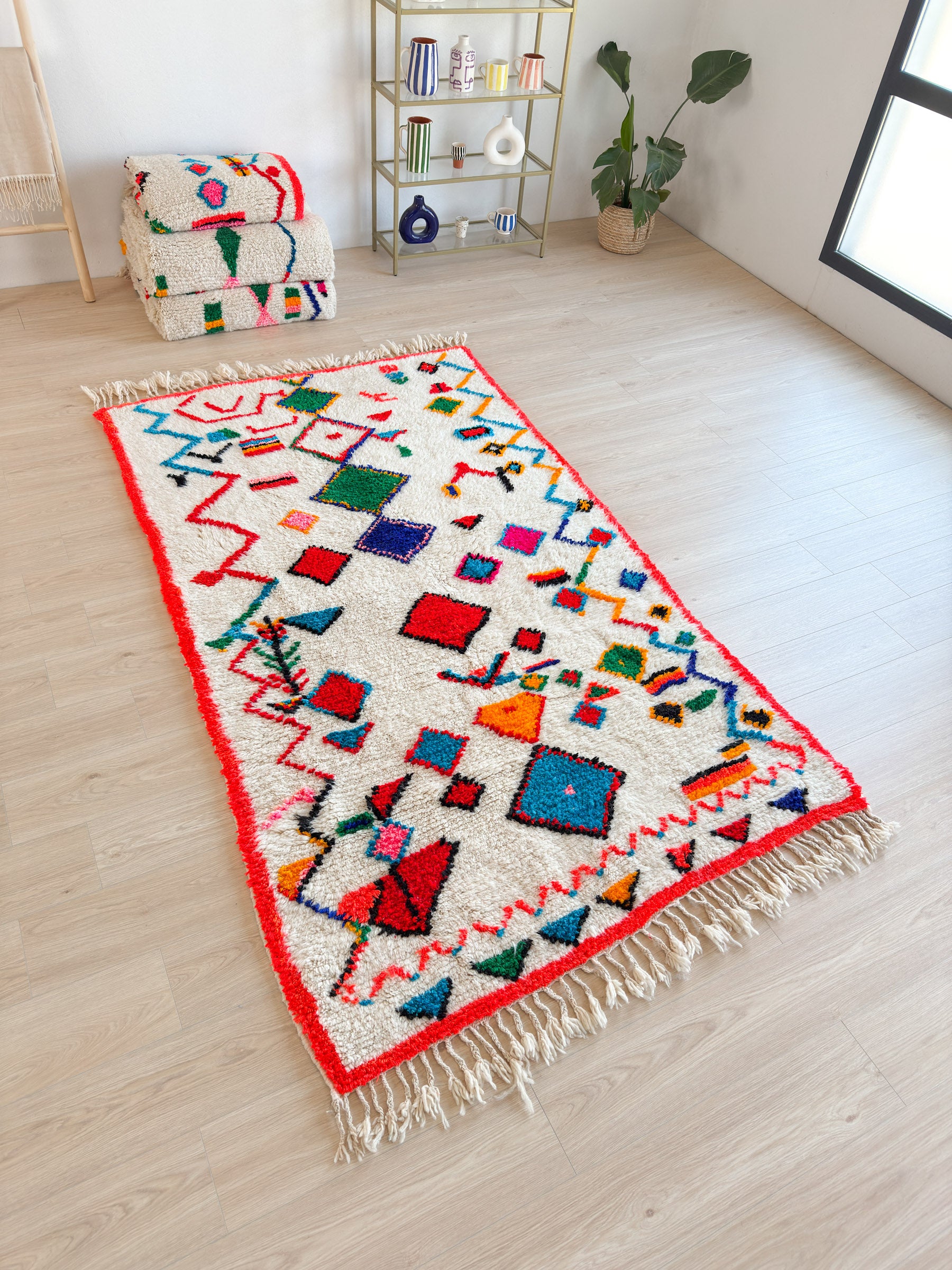 Colorful Berber rug 151 x 274 cm - n°1737
