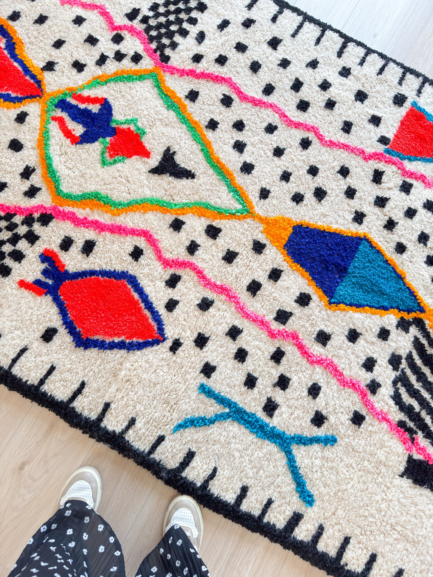 Tapis berbère coloré 153 x 277 cm - n°1763