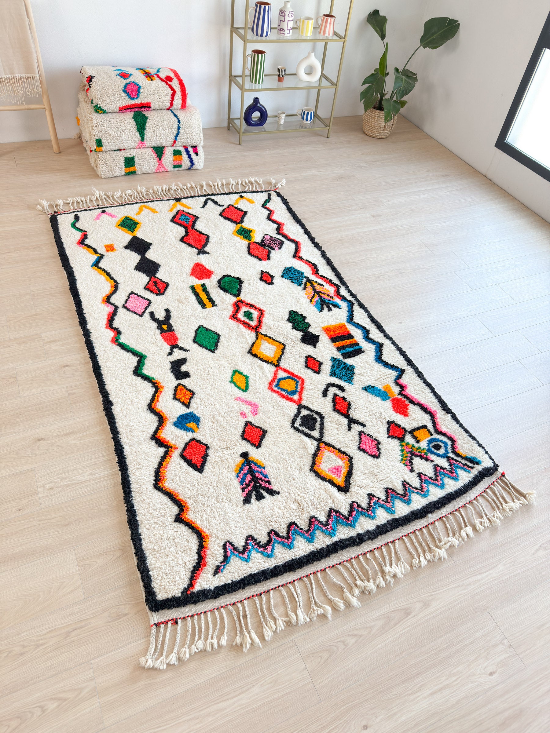 Bunter Berberteppich 150 x 289 cm – Nr. 1631