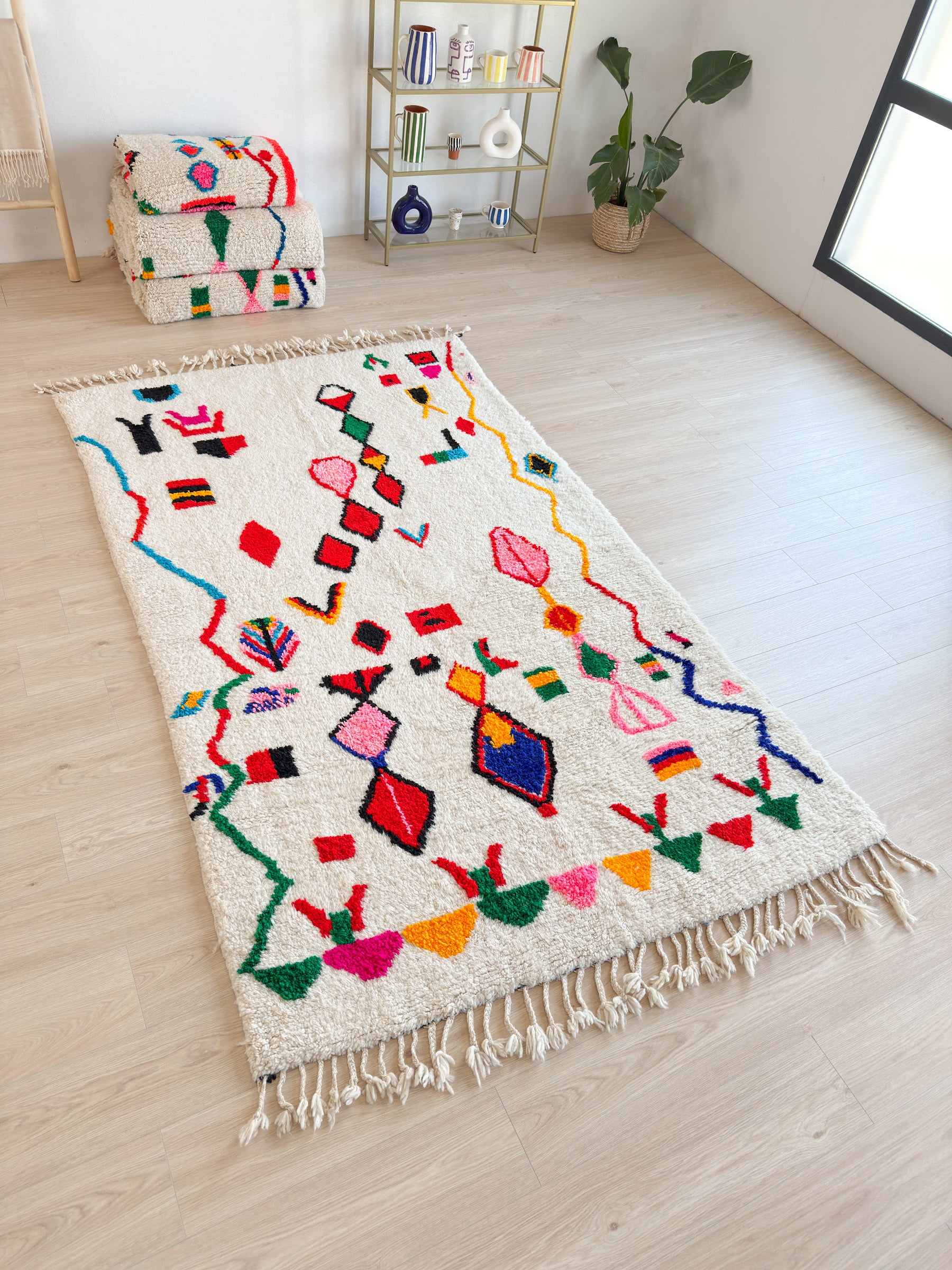 Tapis berbère coloré 158 x 280 cm - n°1691