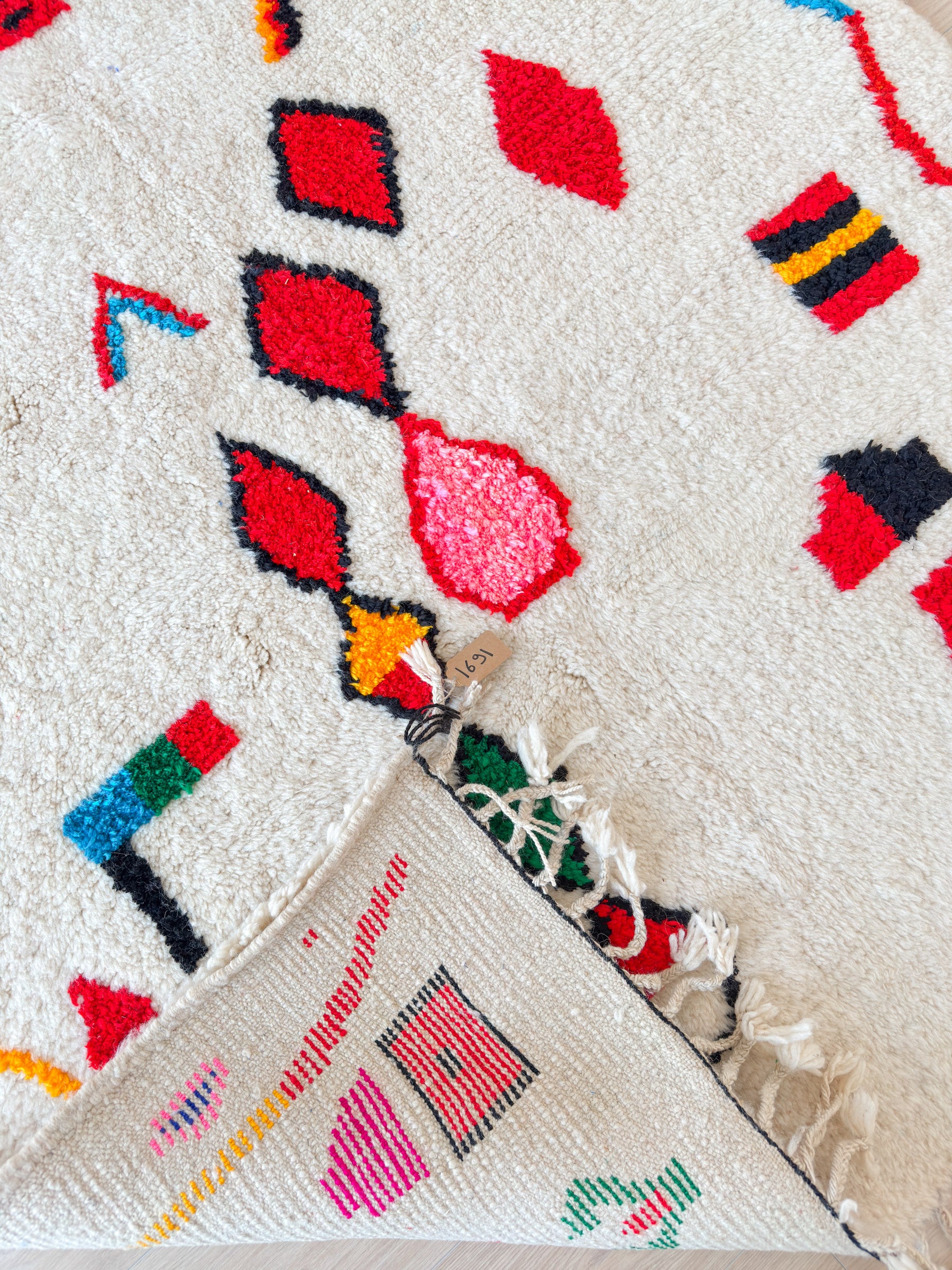 Tapis berbère coloré 158 x 280 cm - n°1691