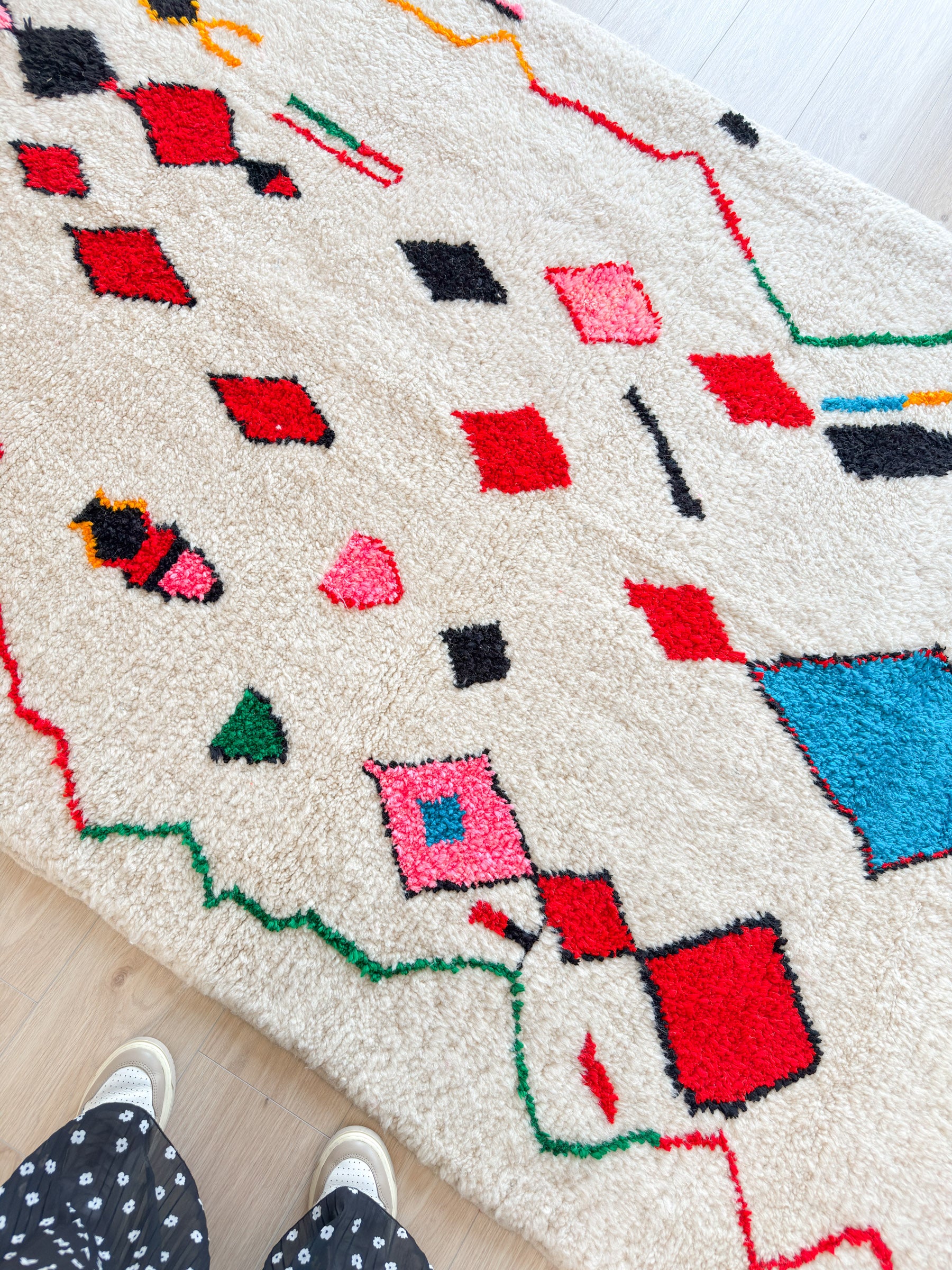 Colorful Berber rug 158 x 271 cm - n°1604