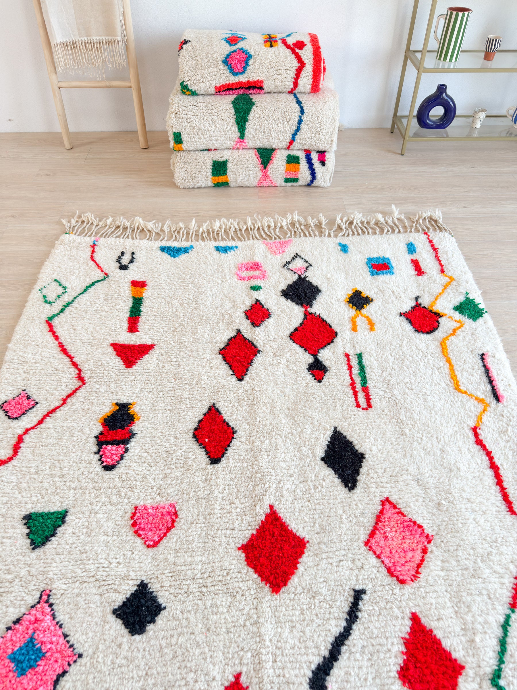 Colorful Berber rug 158 x 271 cm - n°1604